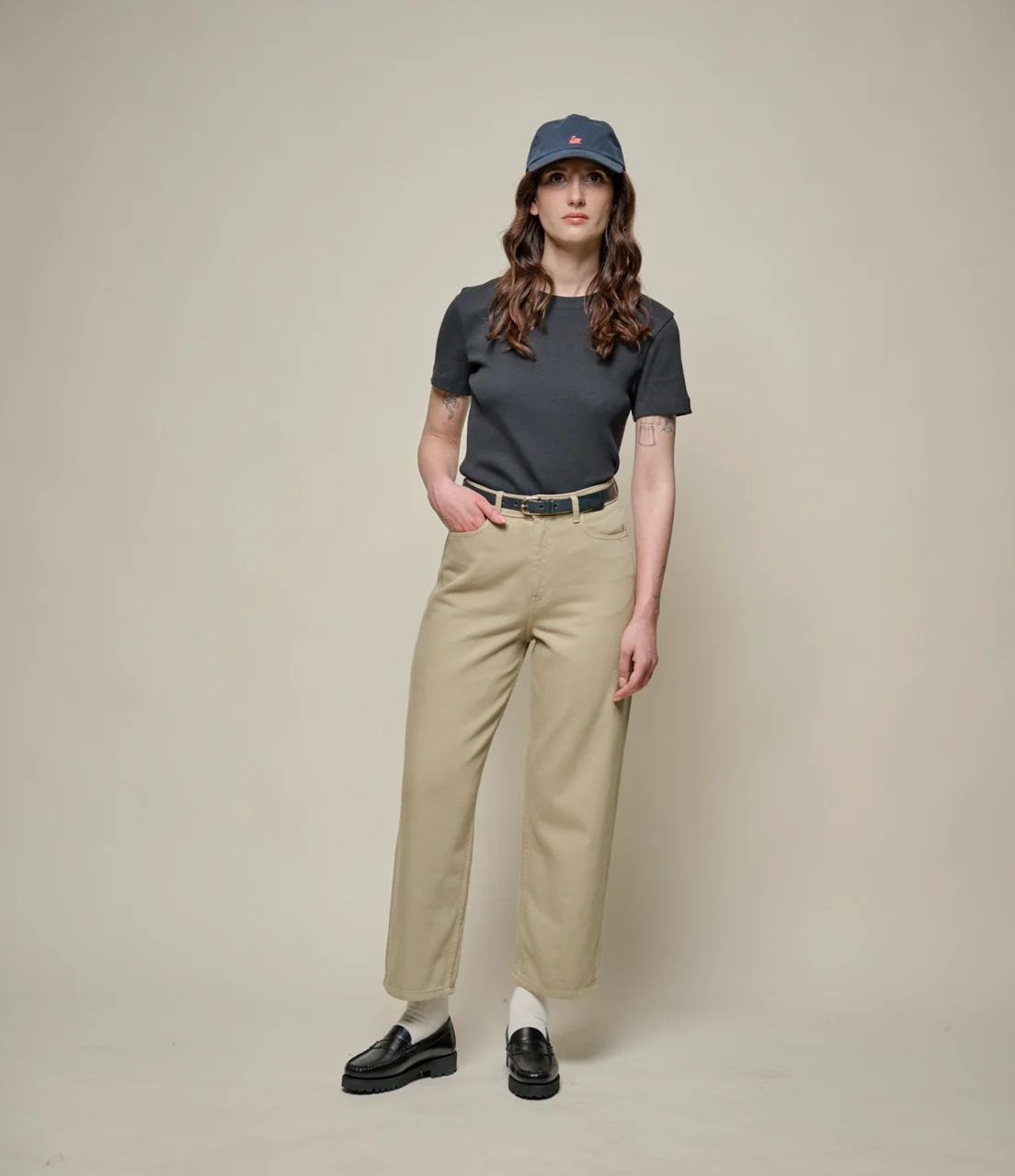 1930s Cotton Twill Ankle Length 5-Pocket-Pants