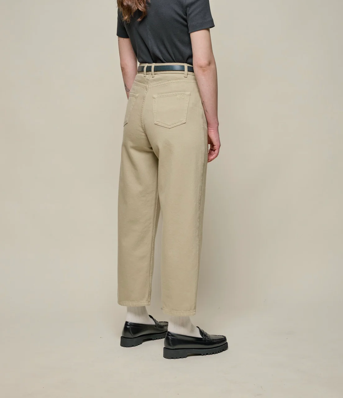 1930s Cotton Twill Ankle Length 5-Pocket-Pants - Image 4