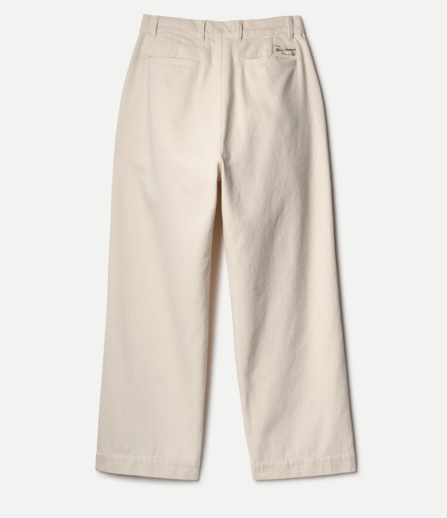 1940s Cotton Twill High Rise Wide Leg Chino - Image 3