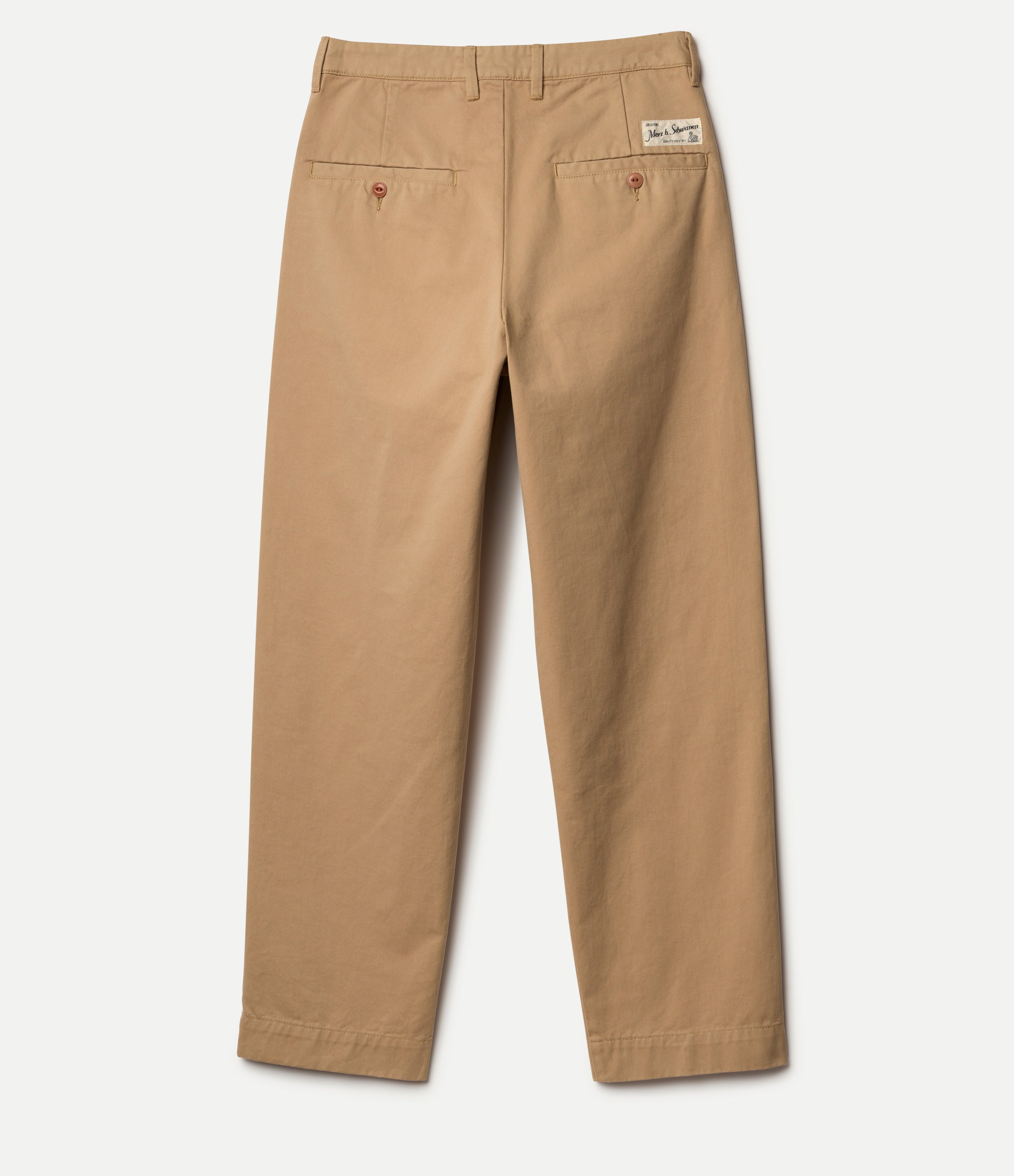 1955s Cotton Twill Women's Chino Pants - Image 2