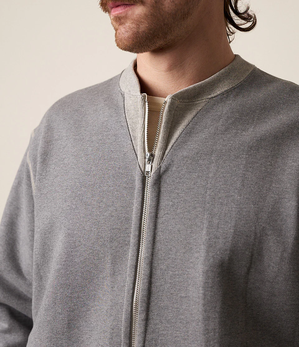 3S83 Loopwheeled Relaxed Fit Heavyweight Zip Jacket - Image 3