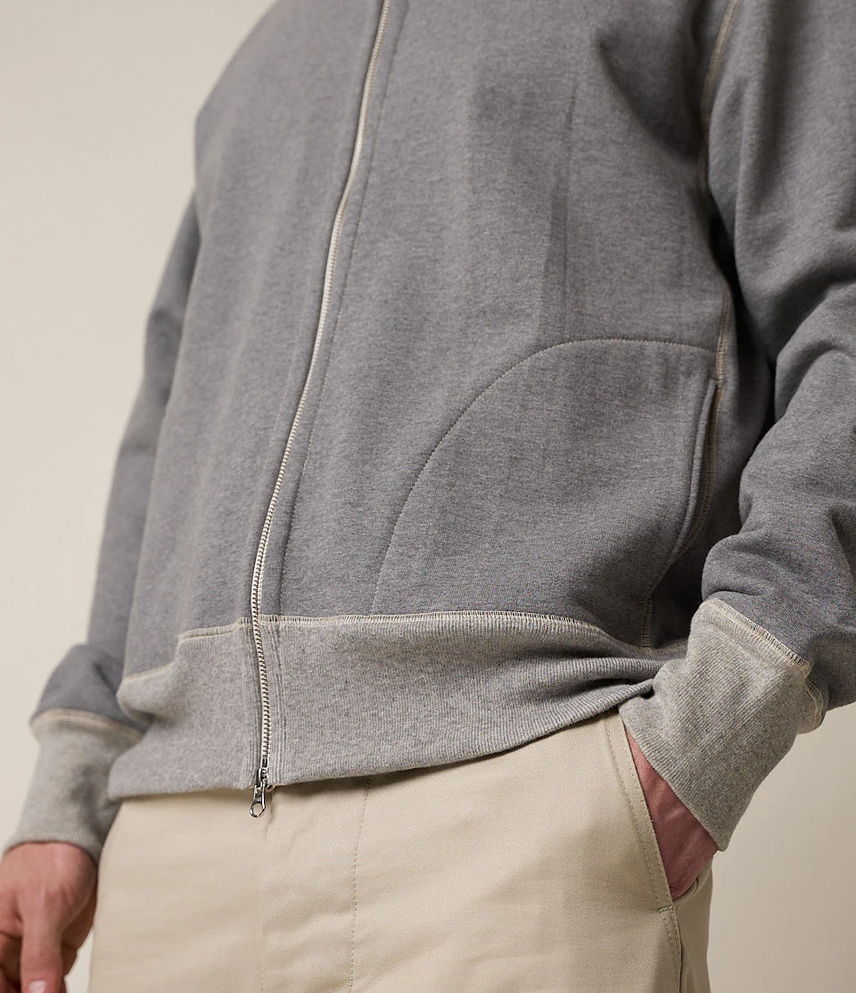 3S83 Loopwheeled Relaxed Fit Heavyweight Zip Jacket - Image 4