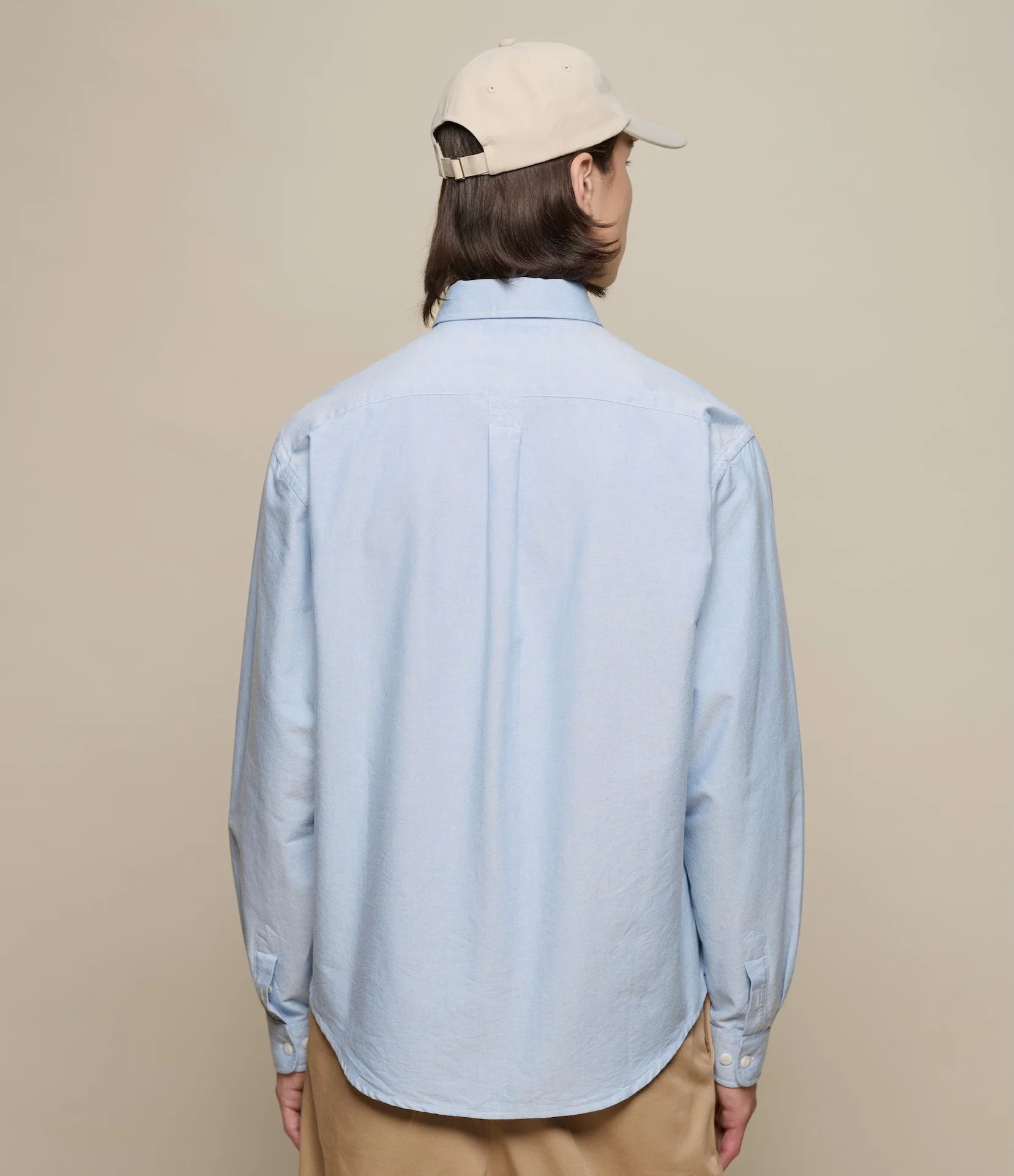 Button-Down Cotton Oxford Long Sleeve Shirt - Image 3
