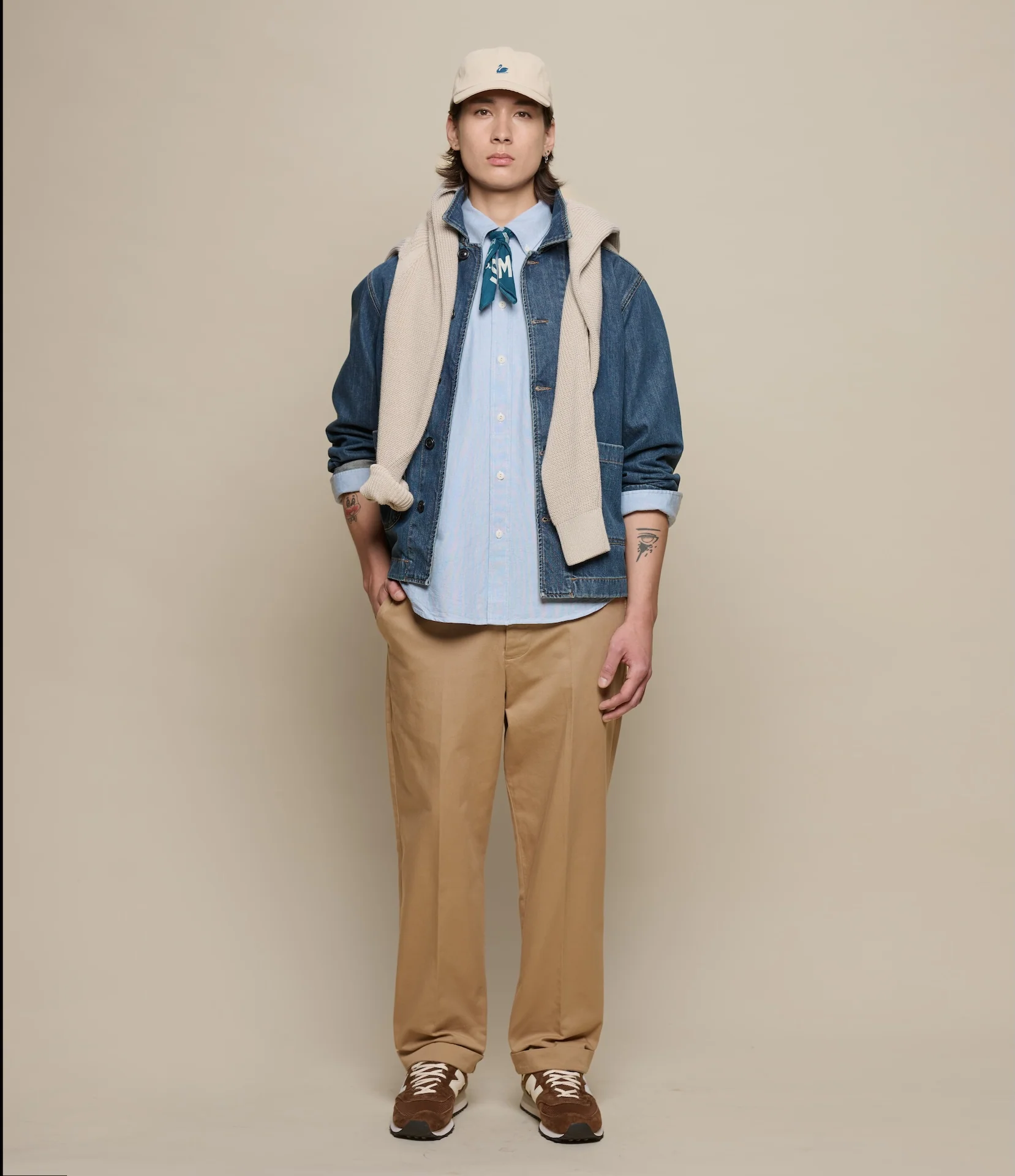 Button-Down Cotton Oxford Long Sleeve Shirt - Image 4