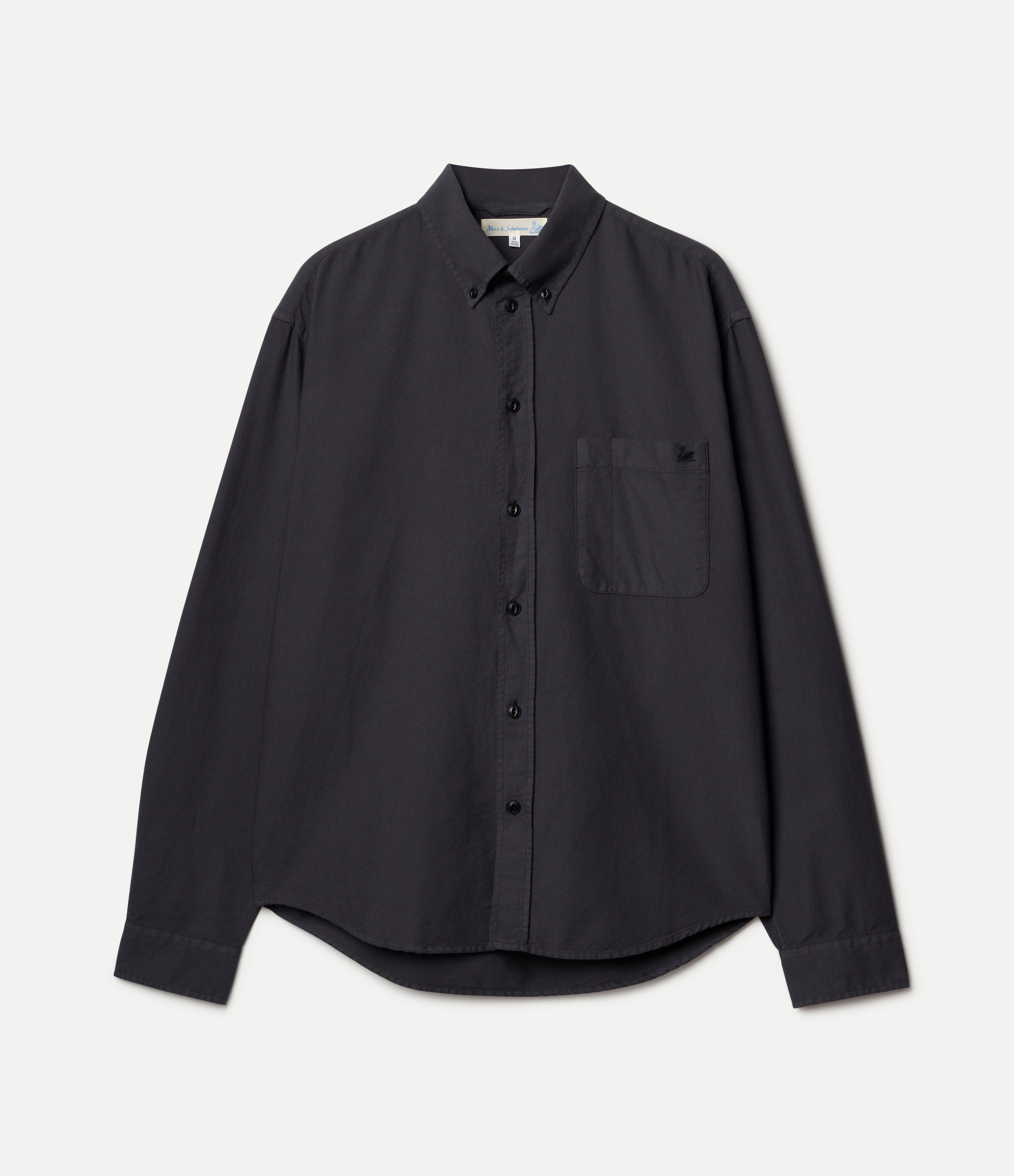 Button-Down Cotton Oxford Long Sleeve Shirt