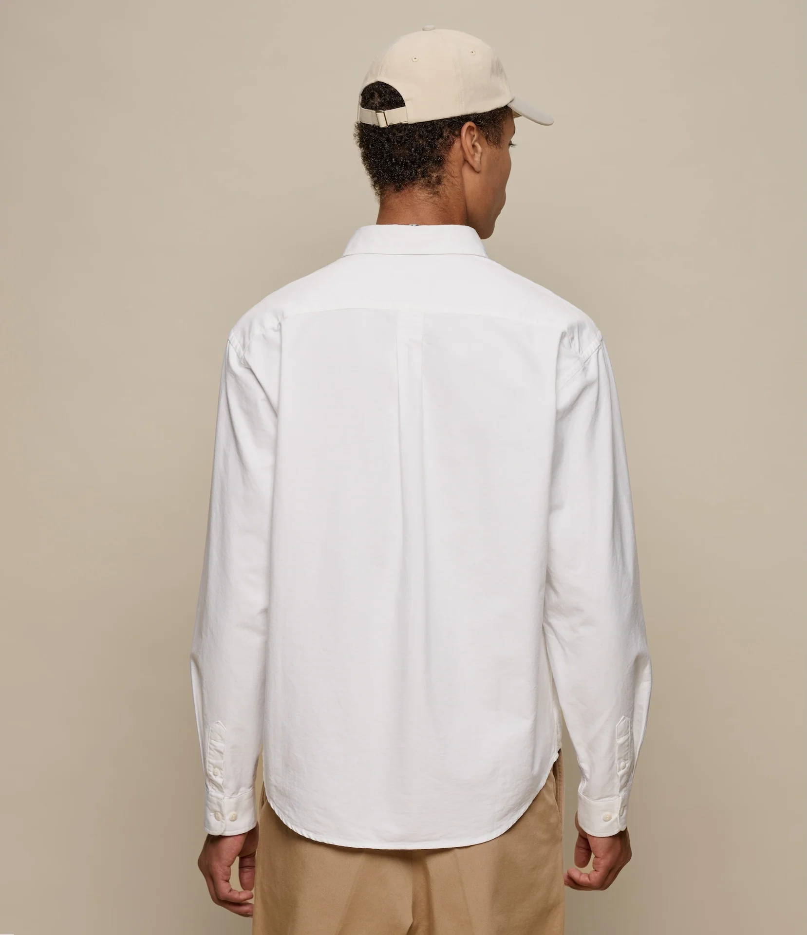 Button-Down Cotton Oxford Long Sleeve Shirt - Image 4