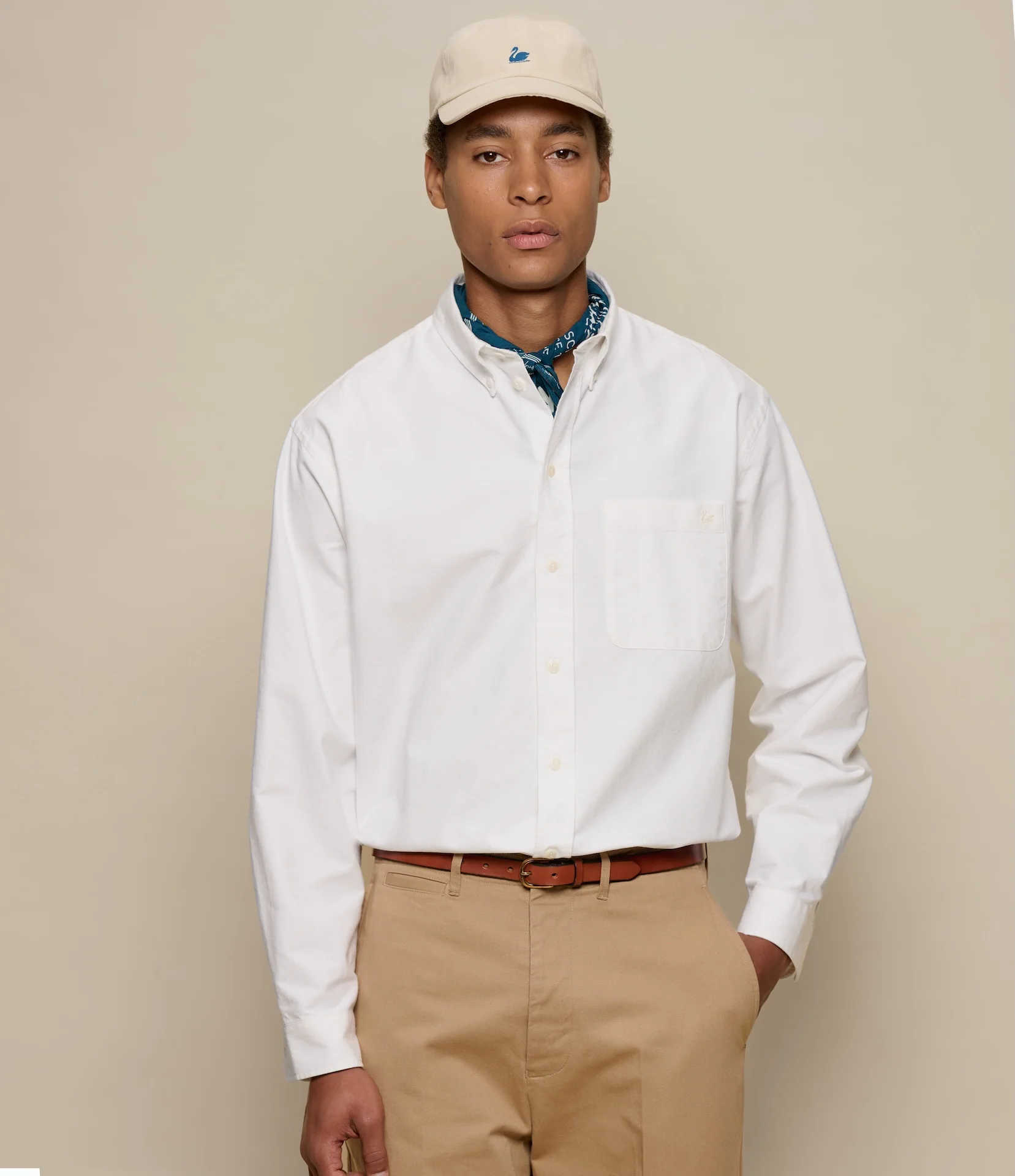 Button-Down Cotton Oxford Long Sleeve Shirt - Image 5