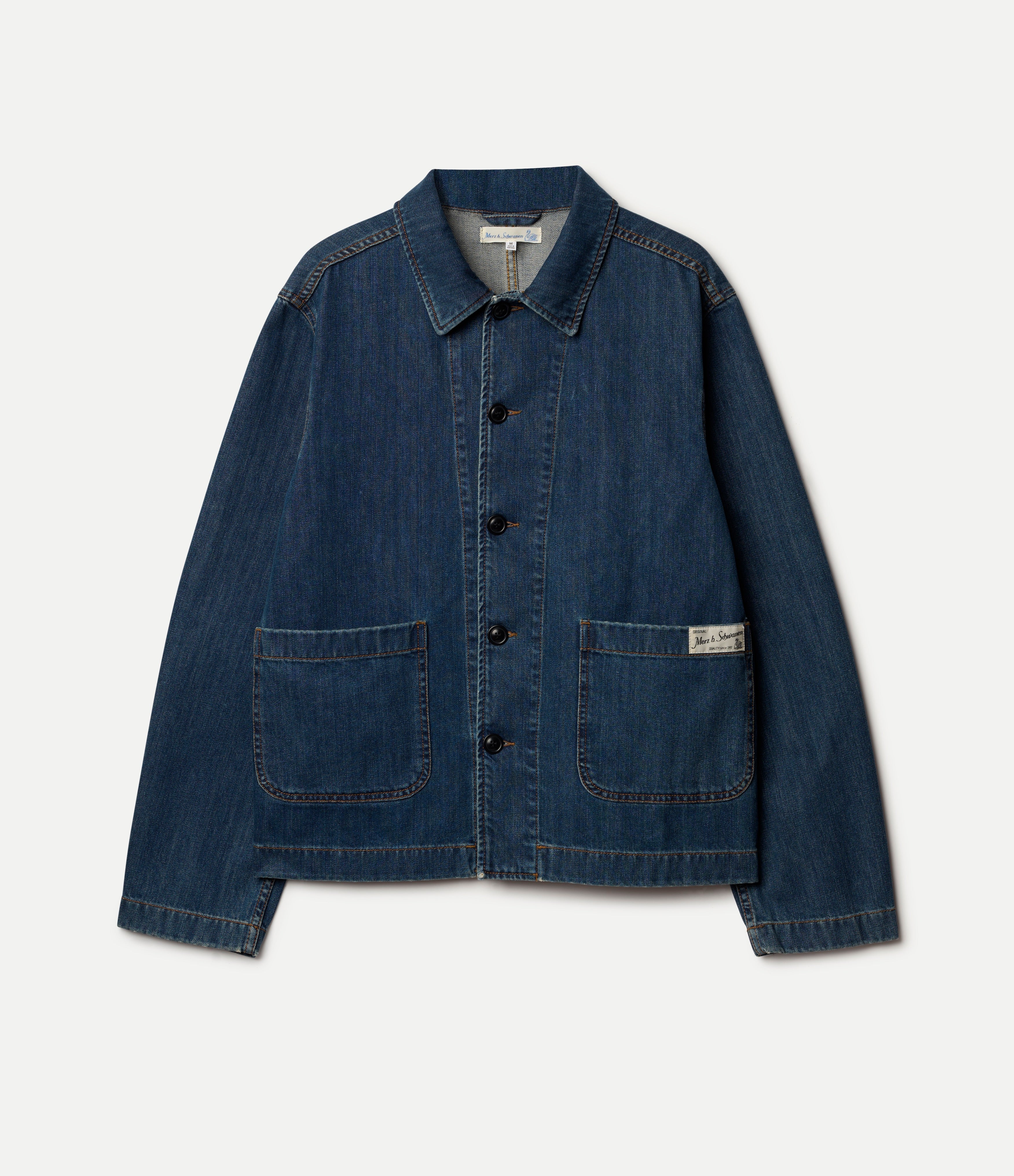 Cropped Worker's Denim Jacket - Image 2