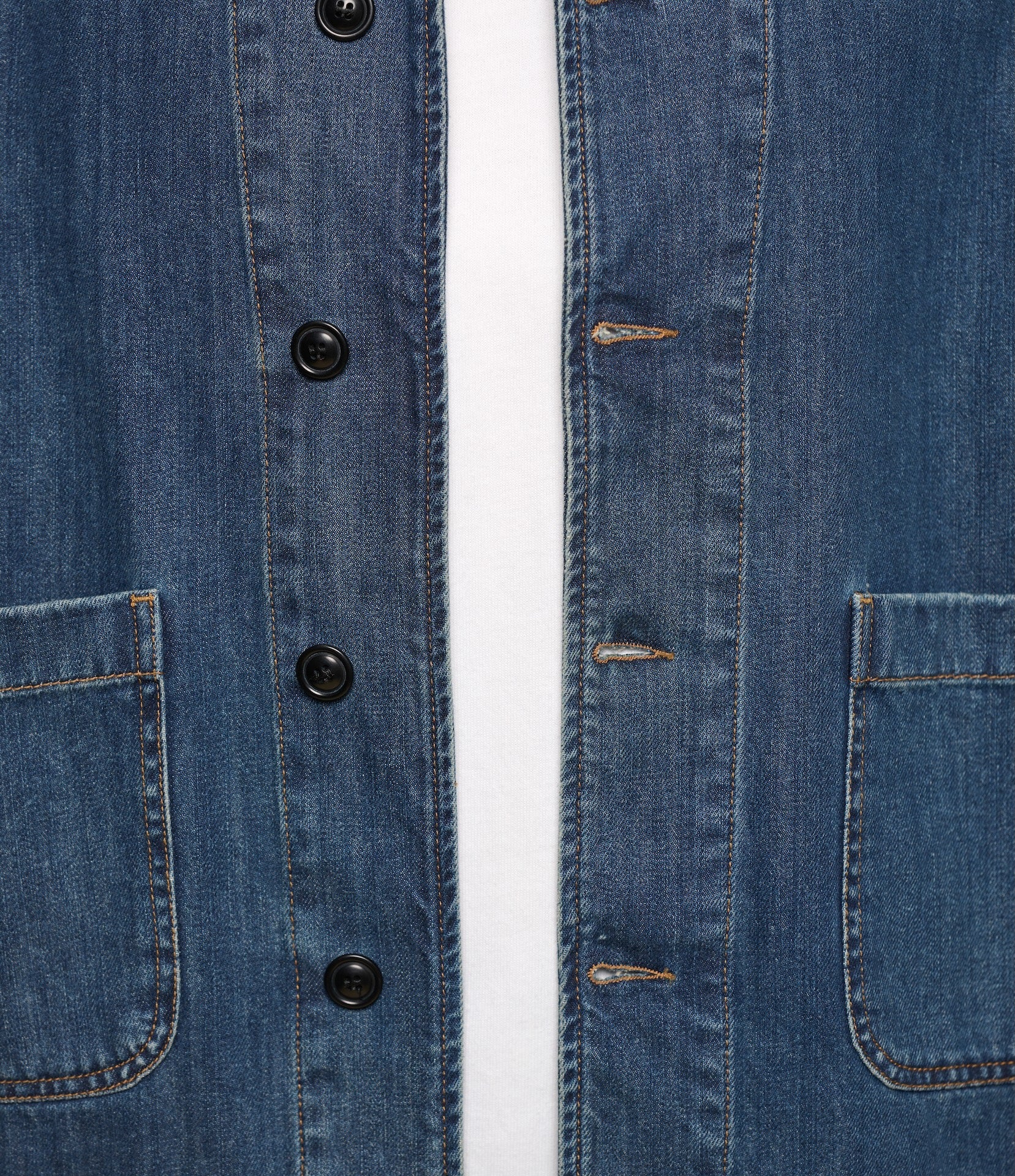Cropped Worker's Denim Jacket - Image 4