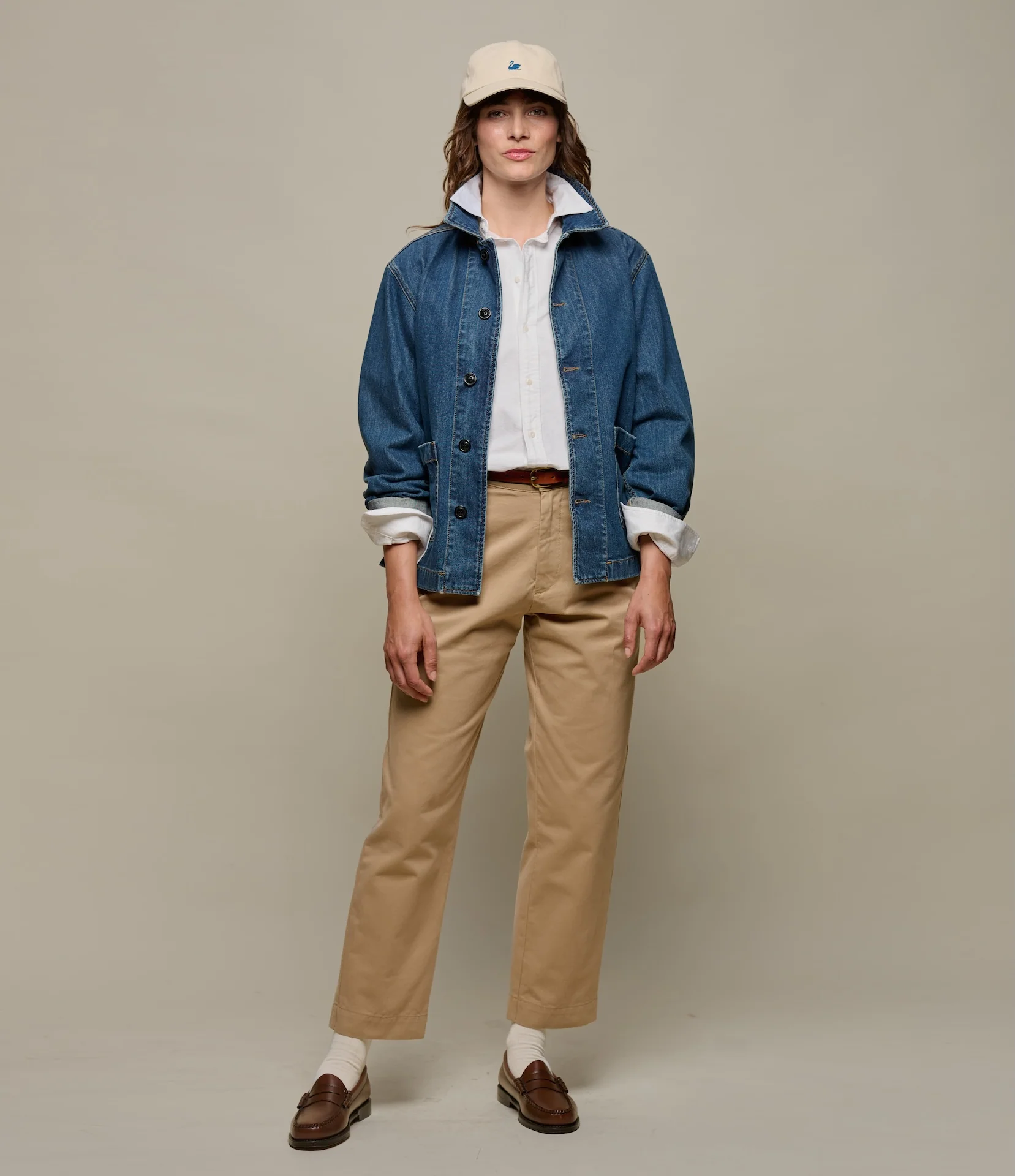 Cropped Worker's Denim Jacket - Image 8