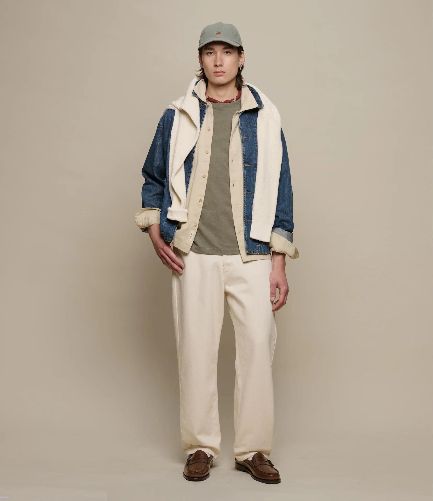 Cropped Worker's Denim Jacket - Image 9