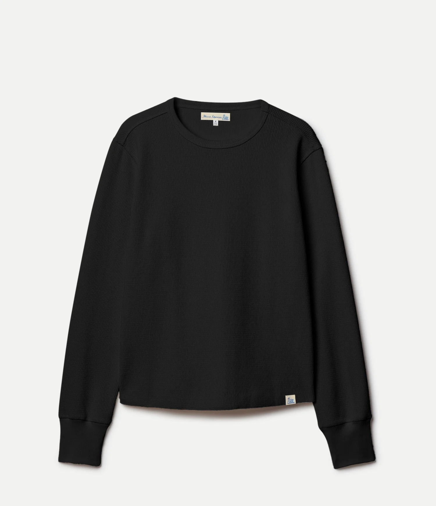 Diamond-Patterned Cotton Thermal Longsleeve - Image 2