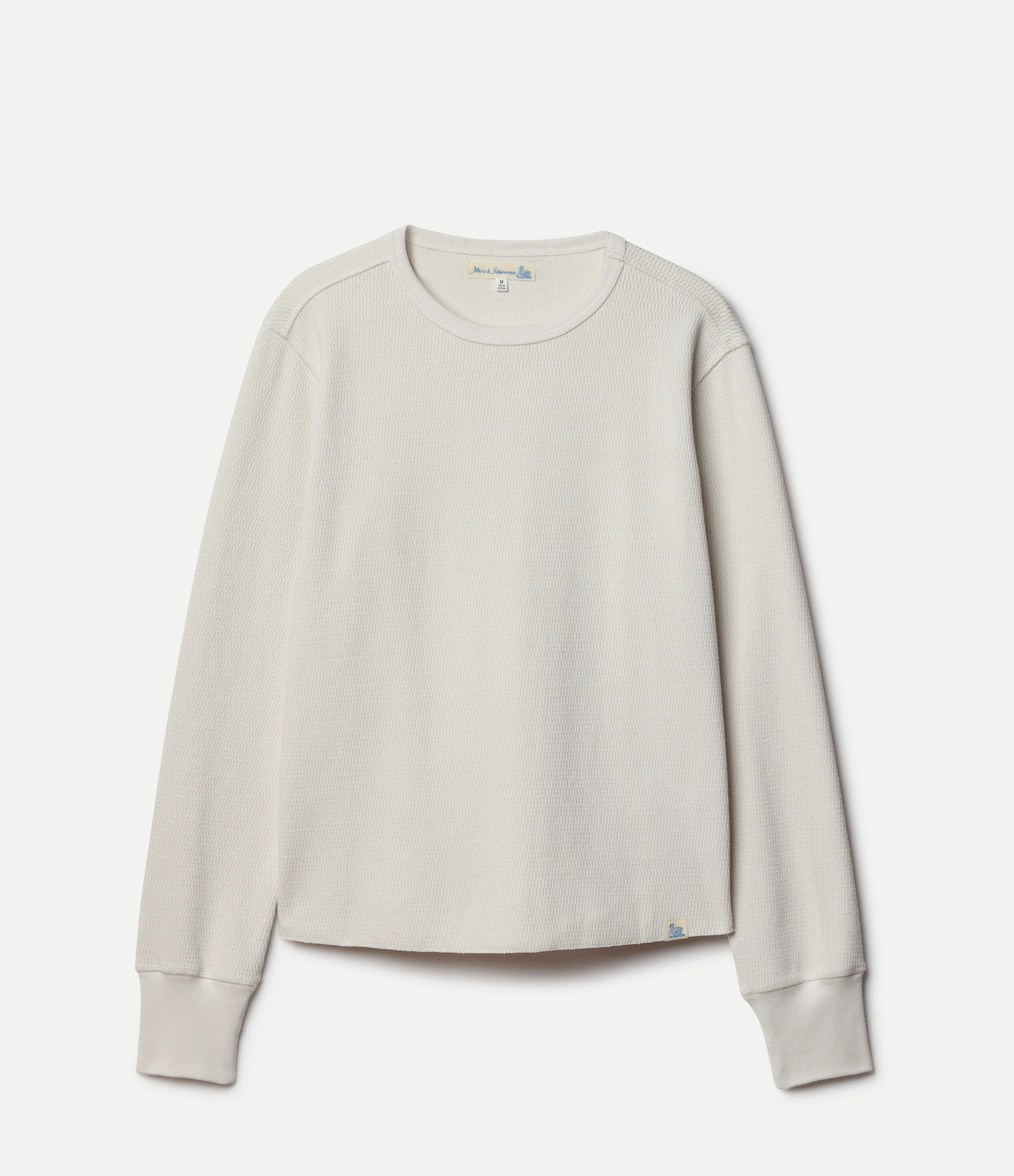 Diamond-Patterned Cotton Thermal Longsleeve - Image 2
