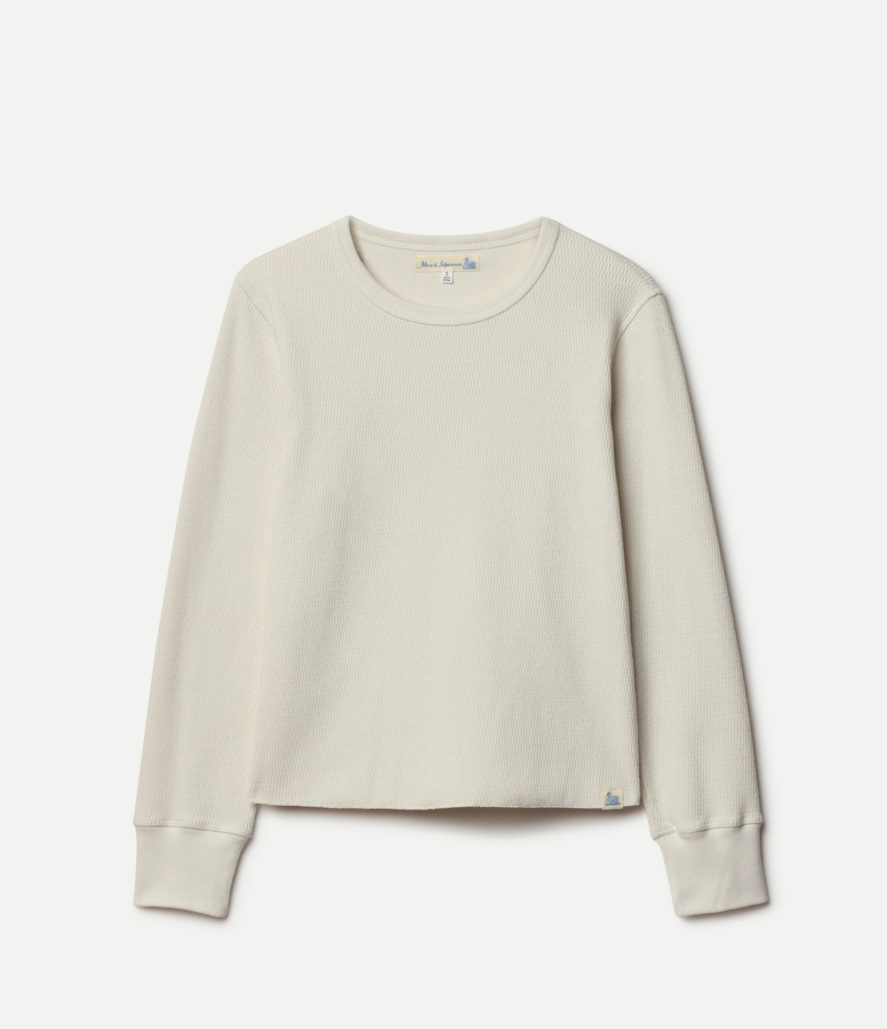 Diamond-Patterned Cotton Thermal Women's Longsleeve - Image 2