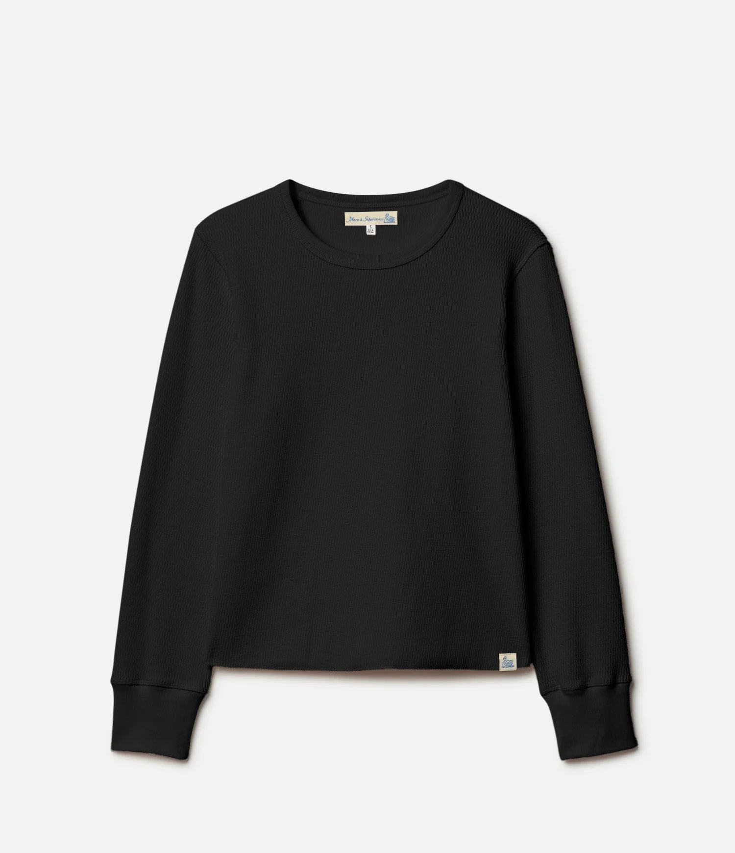 Diamond-Patterned Cotton Thermal Women's Longsleeve - Image 2