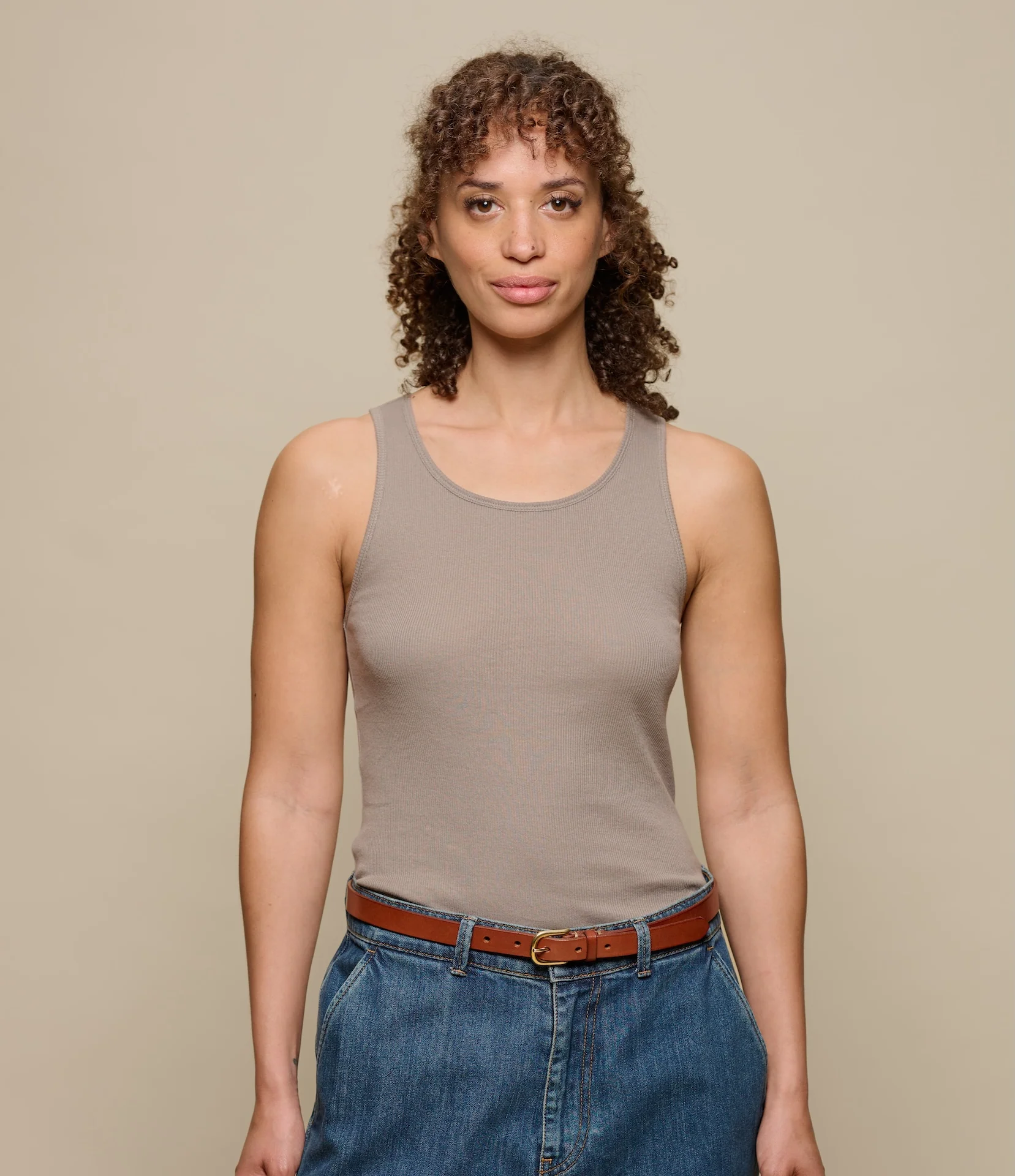 Fine Ribbed Cotton Women's Singlet