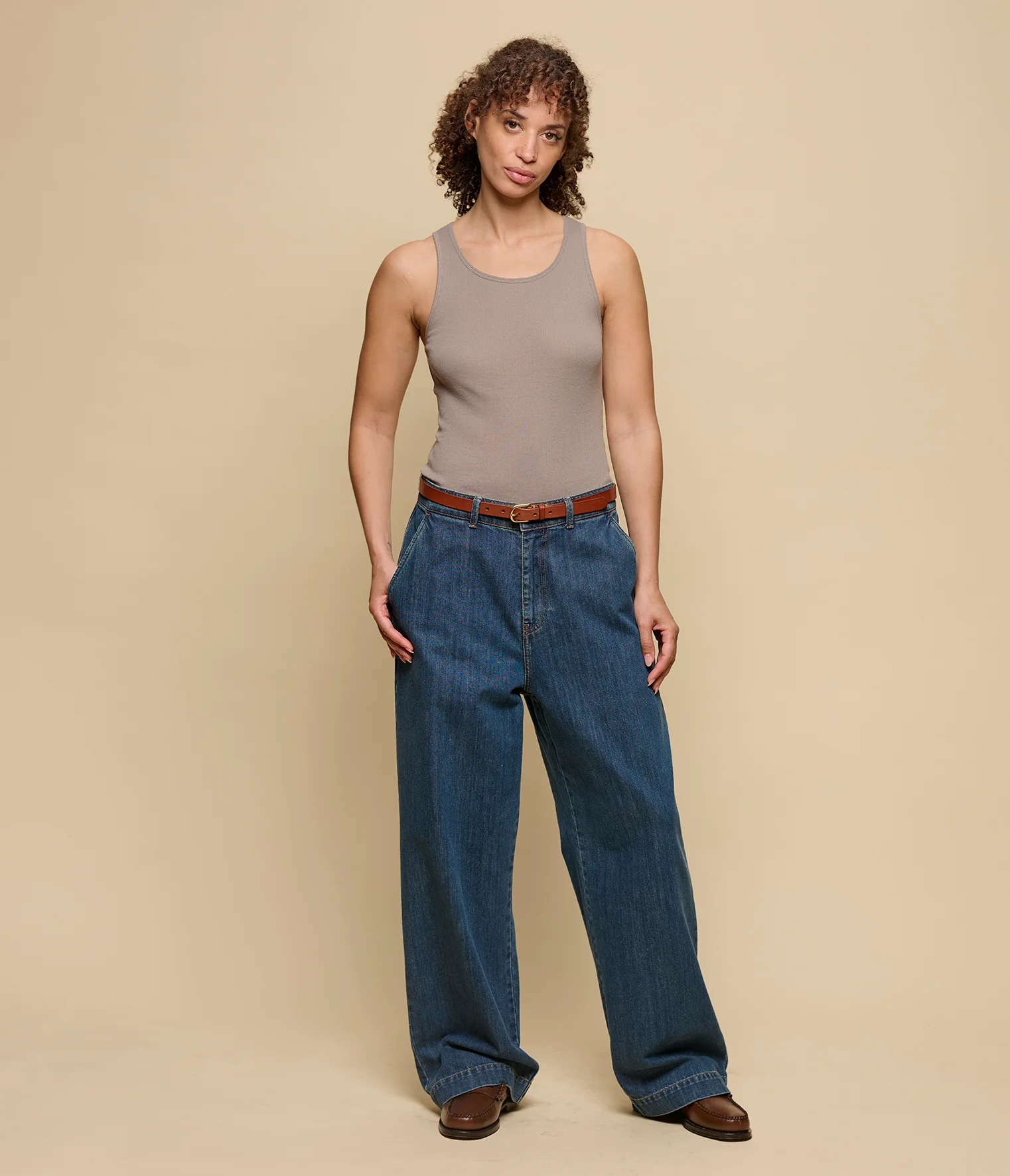 Fine Ribbed Cotton Women's Singlet - Image 4