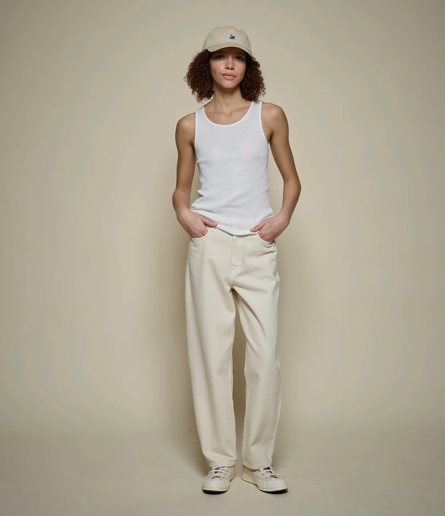 Fine Ribbed Cotton Women's Singlet - Image 4