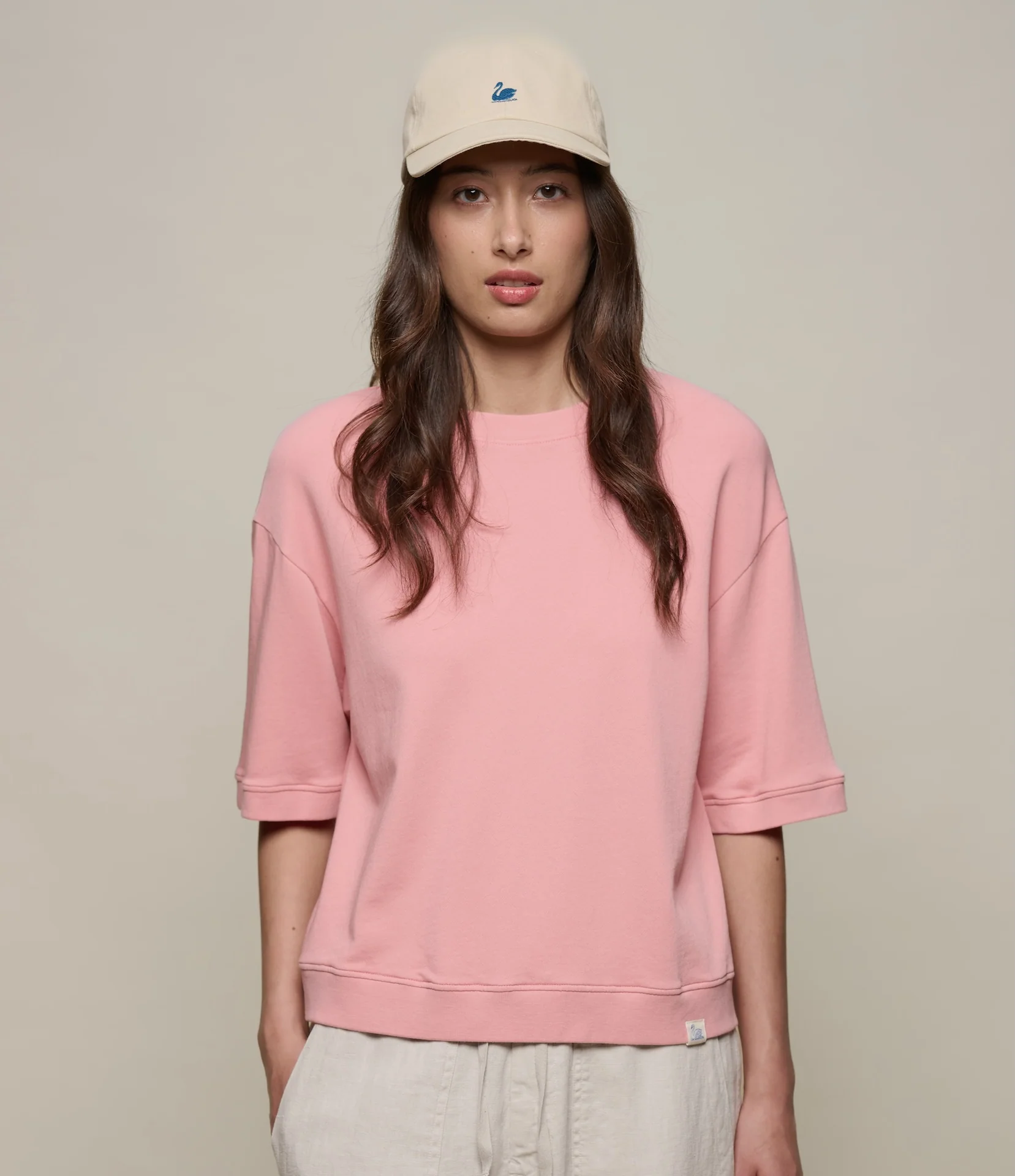 Lightweight American Fleece Women's Short Sleeve Sweatshirt