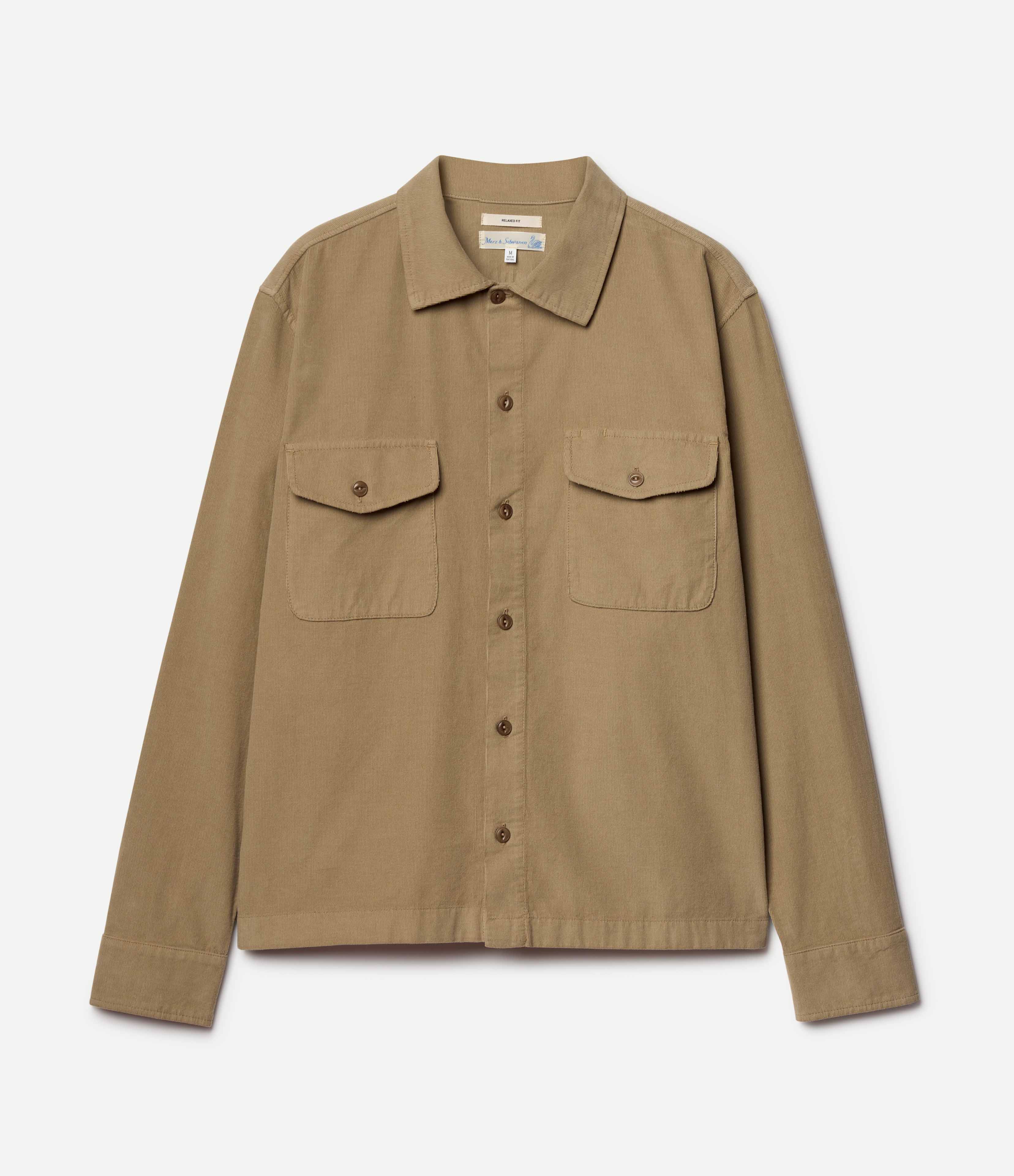 Lightweight Cotton Corduroy Long Sleeve Shirt - Image 2