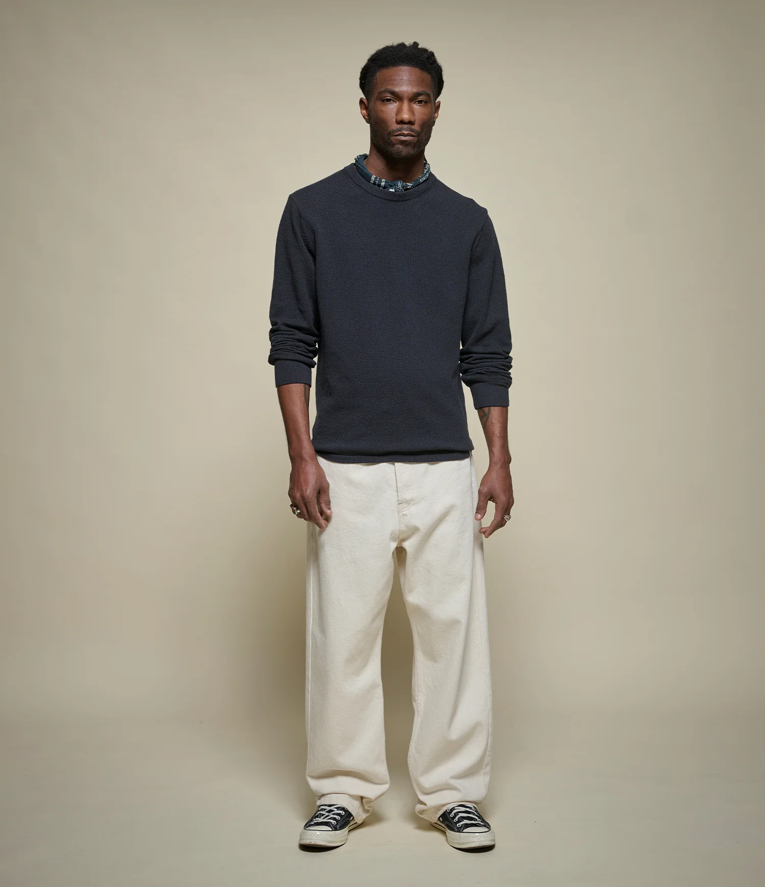 Lightweight Waffle Knit Sweater - Image 4