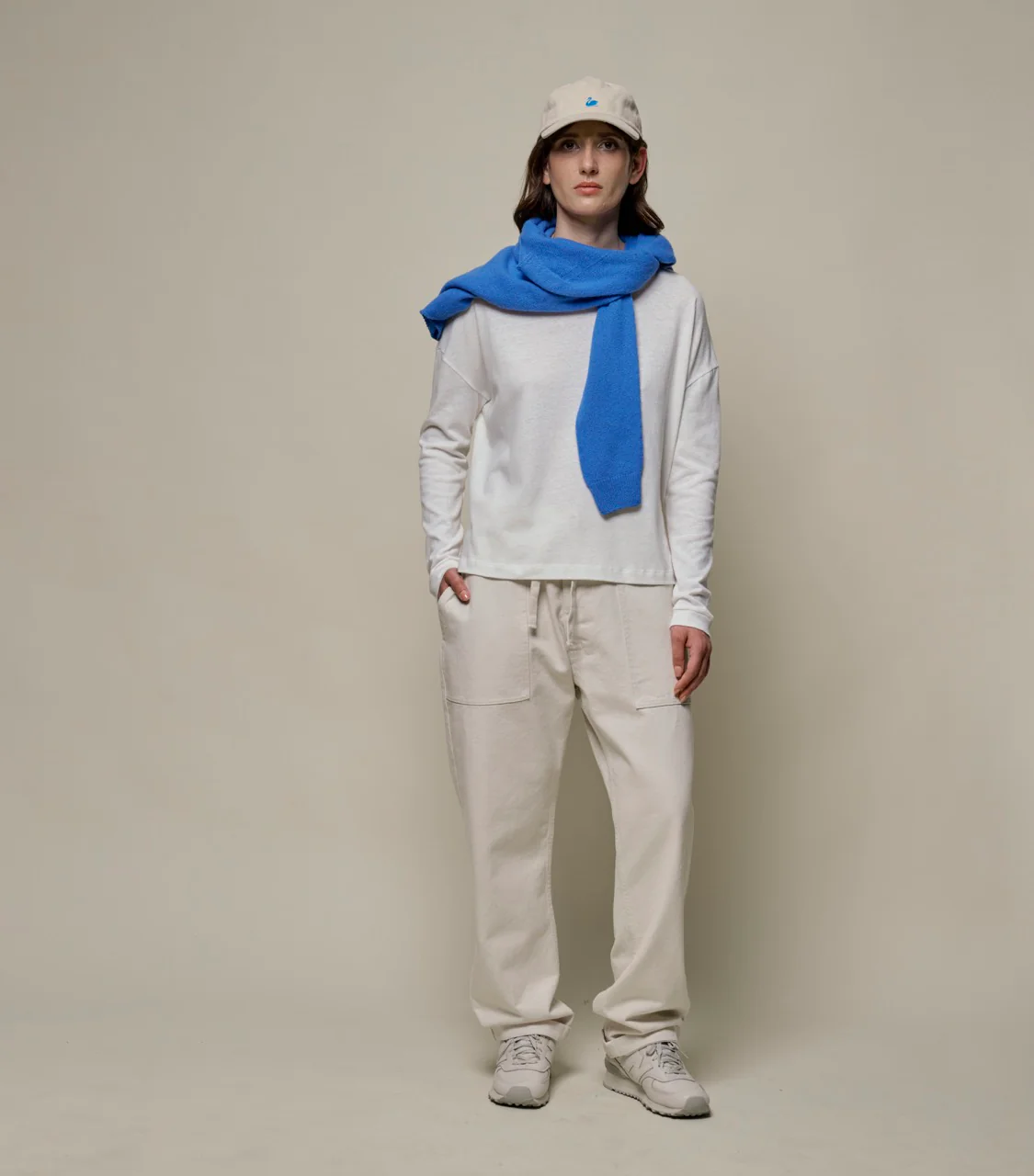 Linen-Cotton Relaxed Fit Women's Longsleeve - Image 5