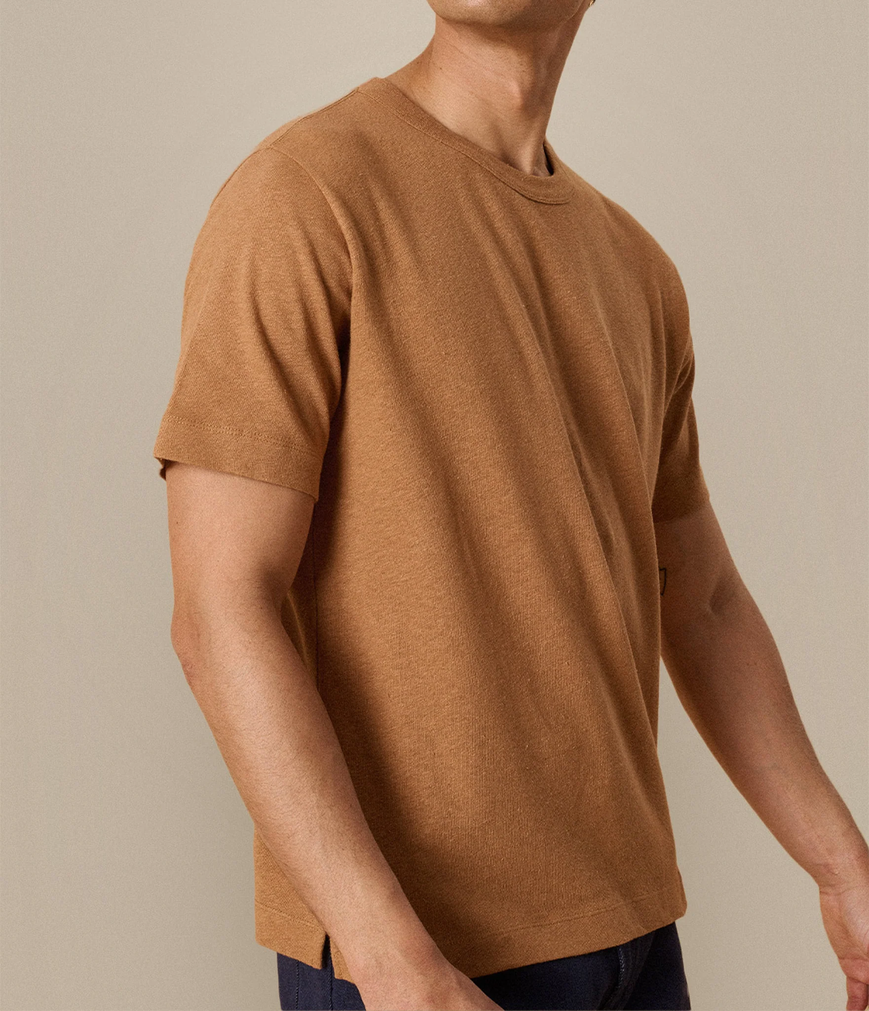 Original Fibres x Merz b. Schwanen Linen-Cotton T-shirt - Image 3