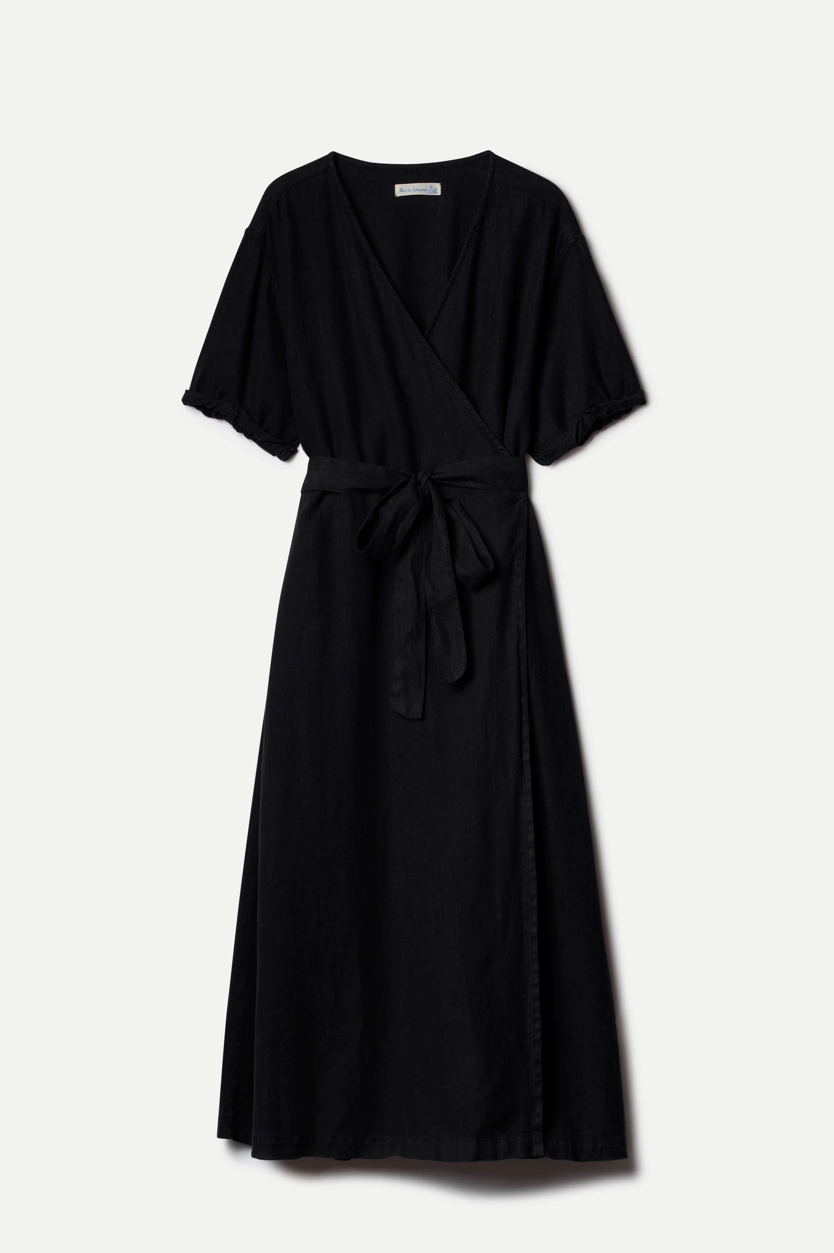 Linen Wrapover Dress - Image 2