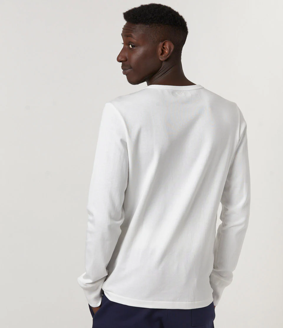 206 Loopwheeled Classic Fit Midweight Long Sleeve Henley - Image 4