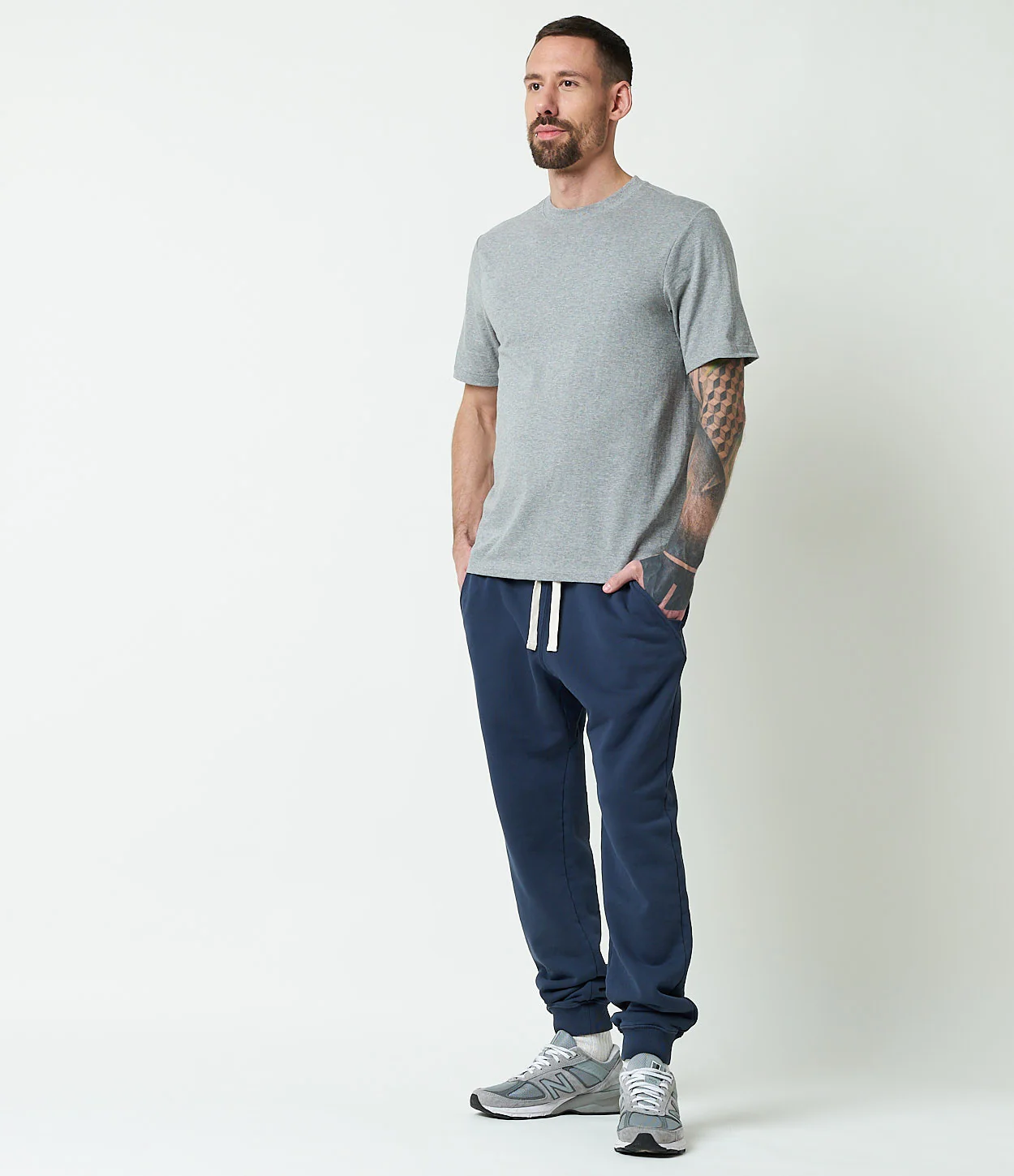 1940s Loopwheeled Relaxed Fit Lightweight T-Shirt - Image 3