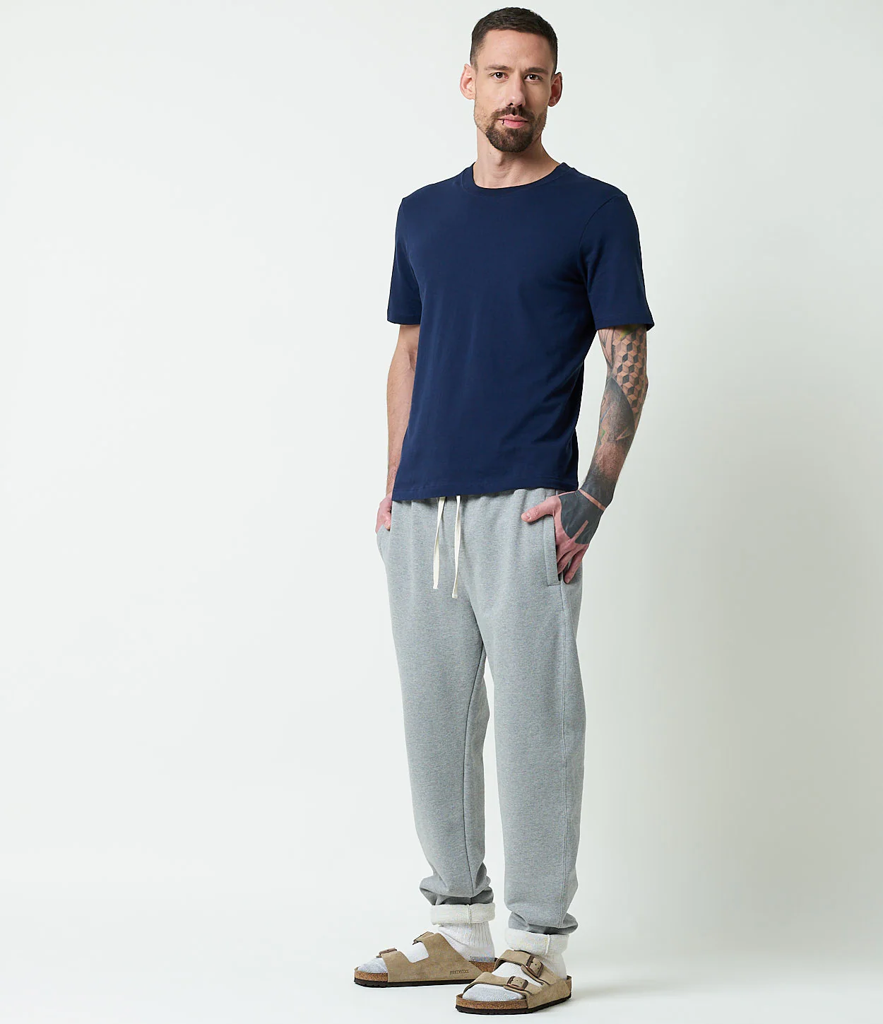1940s Loopwheeled Relaxed Fit Lightweight T-Shirt - Image 3