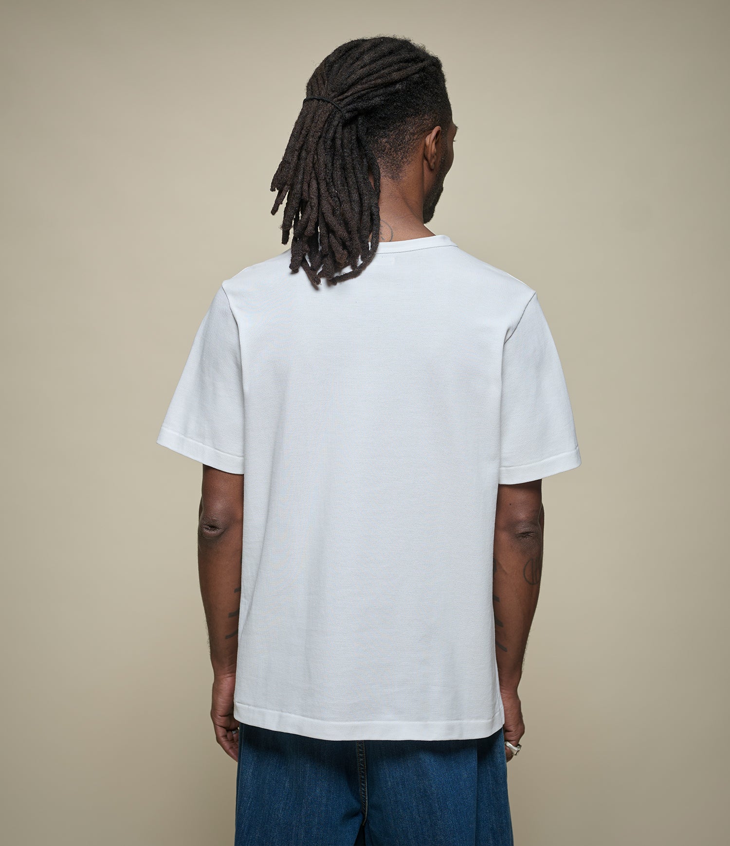 214PK Loopwheeled Relaxed Fit Pikée T-Shirt - Image 3