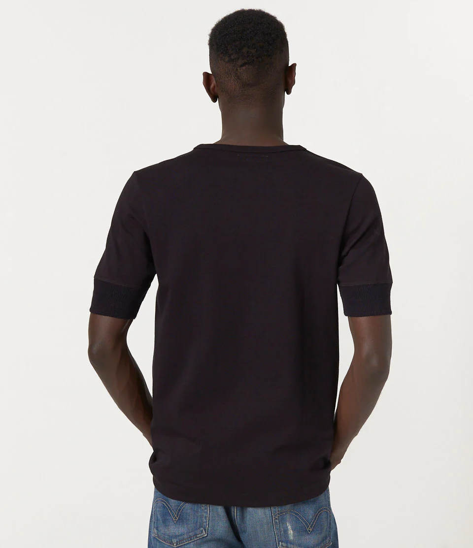 207 Loopwheeled Classic Fit Midweight Short Sleeve Henley - Image 4