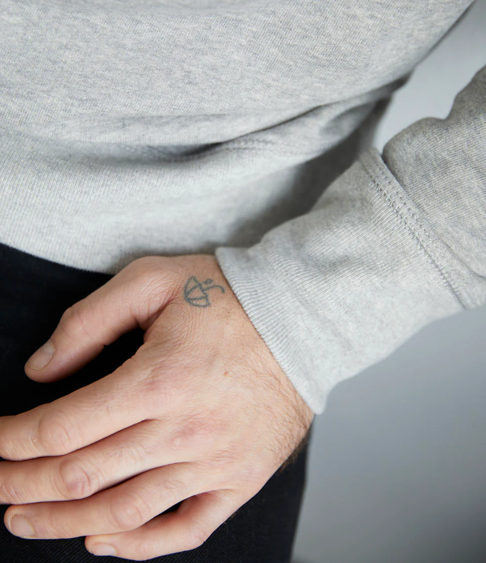 346 Loopwheeled Classic Fit Midweight Sweatshirt - Image 3