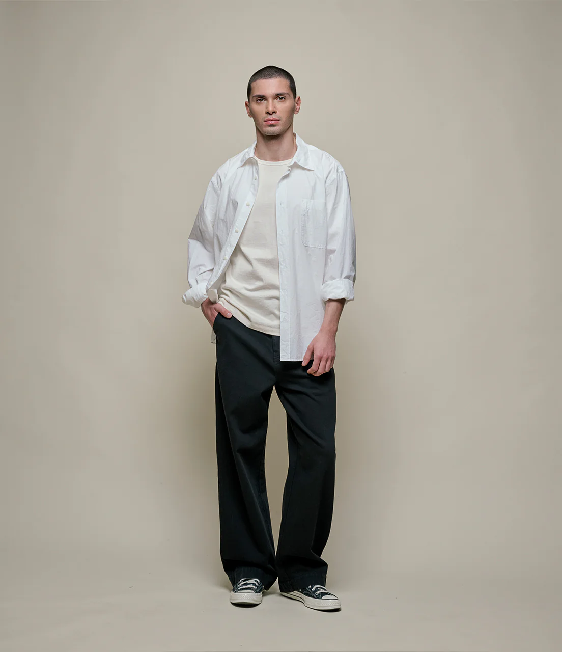 215 Loopwheeled Classic Fit Midweight T-Shirt - Image 4
