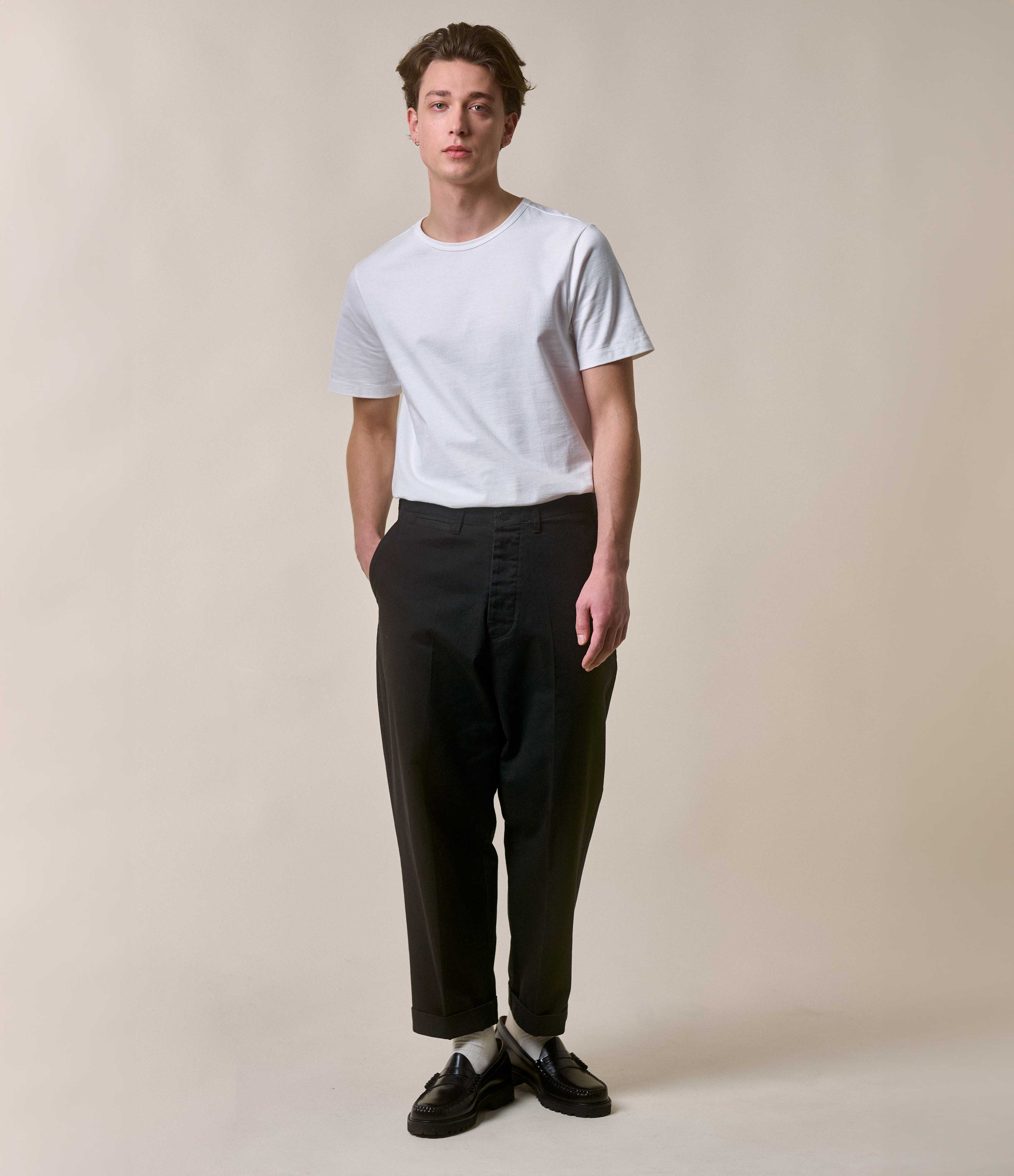 215 Loopwheeled Classic Fit Midweight T-Shirt - Image 3