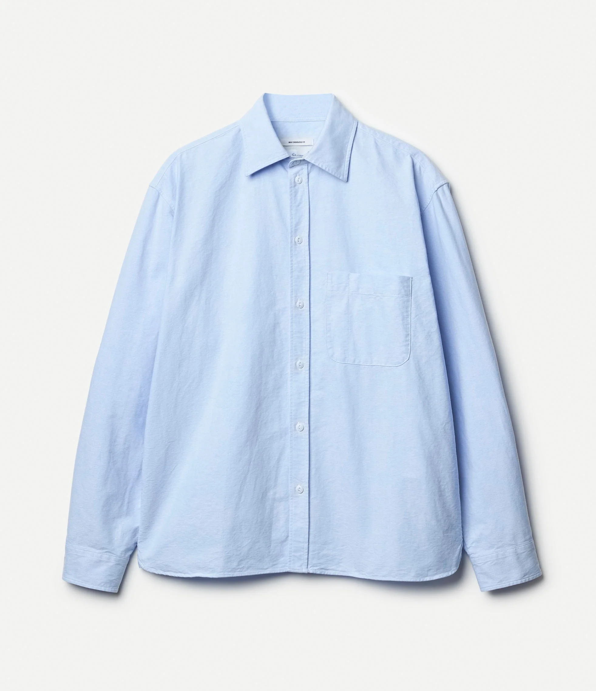 Modern-Cut Cotton Oxford Long Sleeve Shirt - Image 2