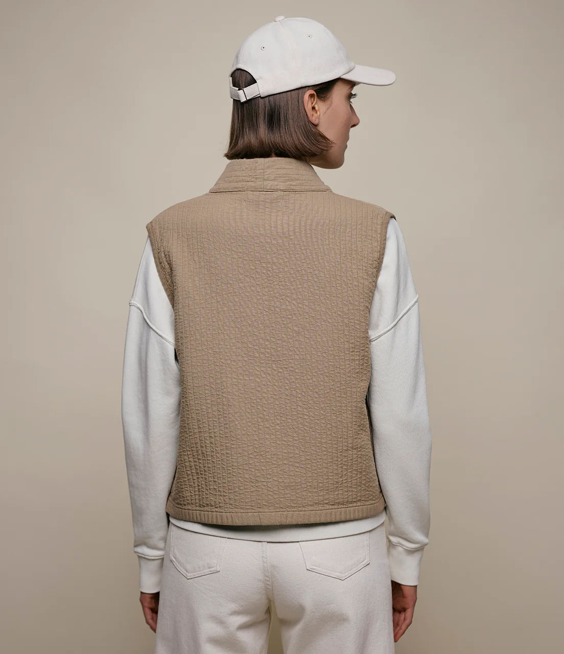 Padded Cotton Women's Vest - Image 3