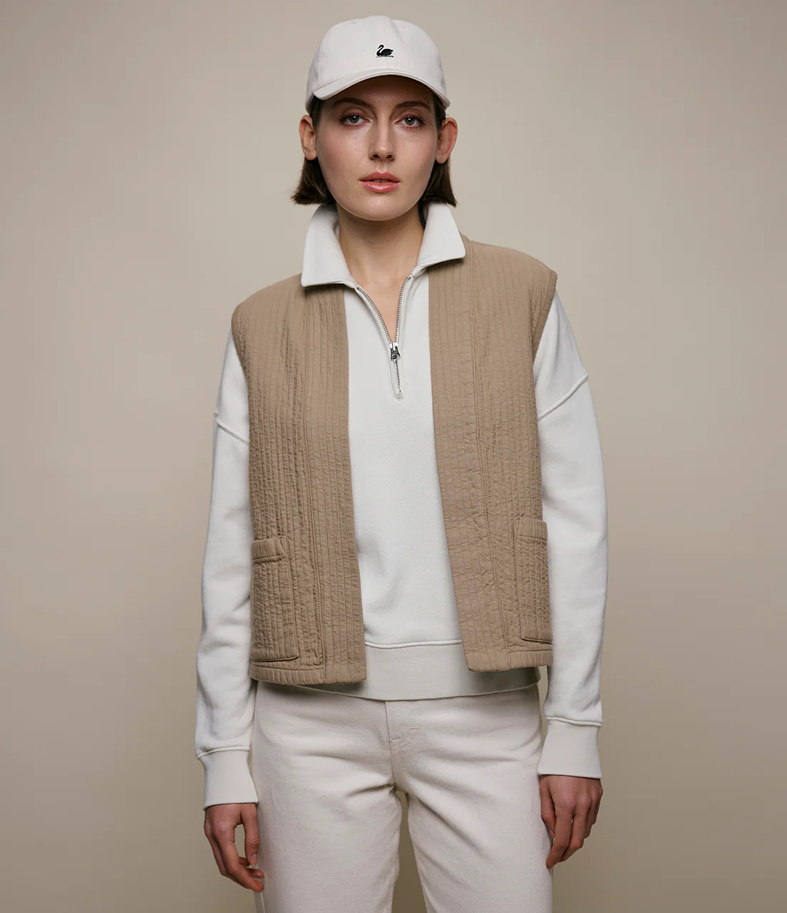 Padded Cotton Women's Vest - Image 4