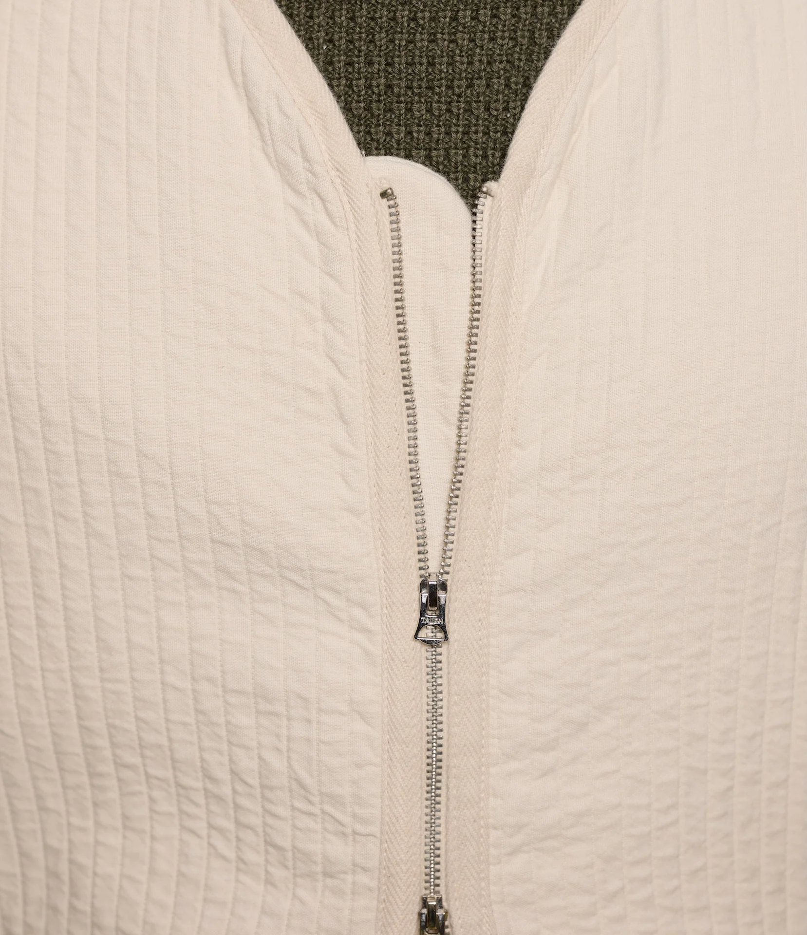 Padded Cotton Zip Vest - Image 3