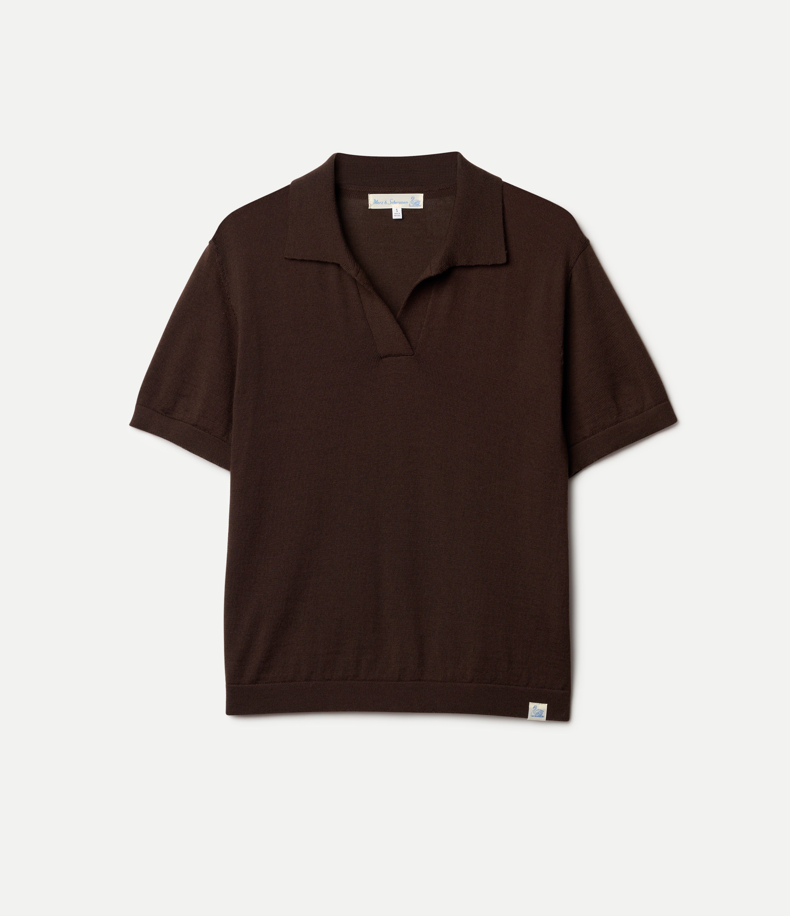 Refined Merino Wool Short Sleeve Women's Polo Shirt - Image 2