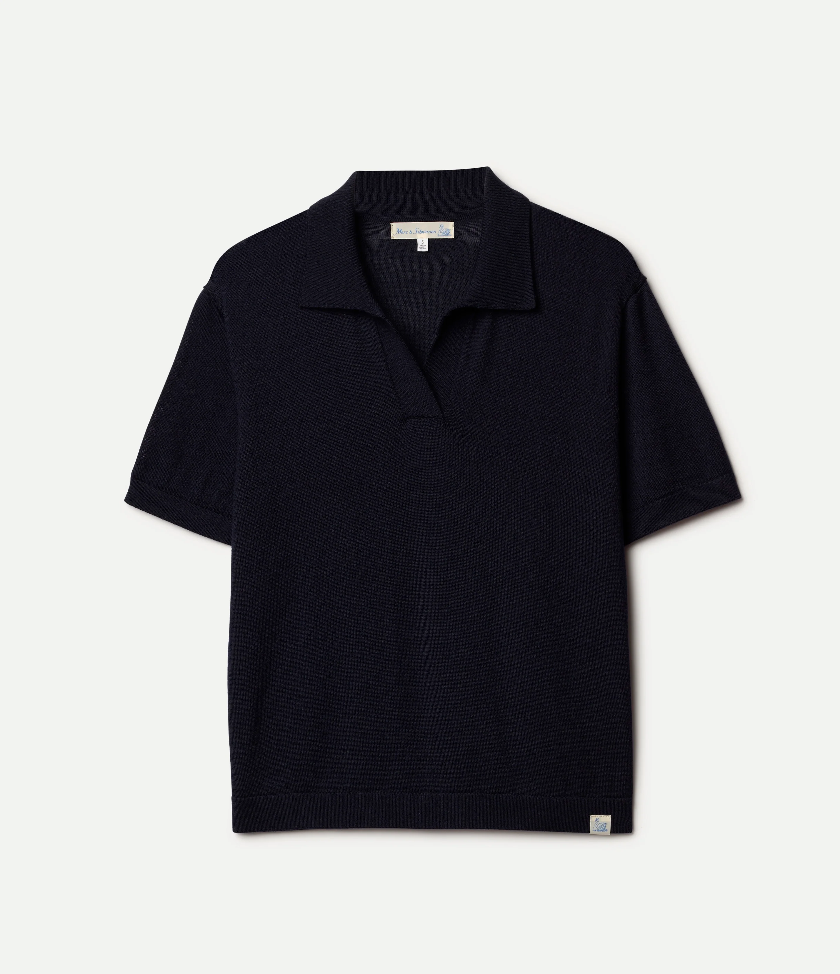 Refined Merino Wool Short Sleeve Women's Polo Shirt - Image 2