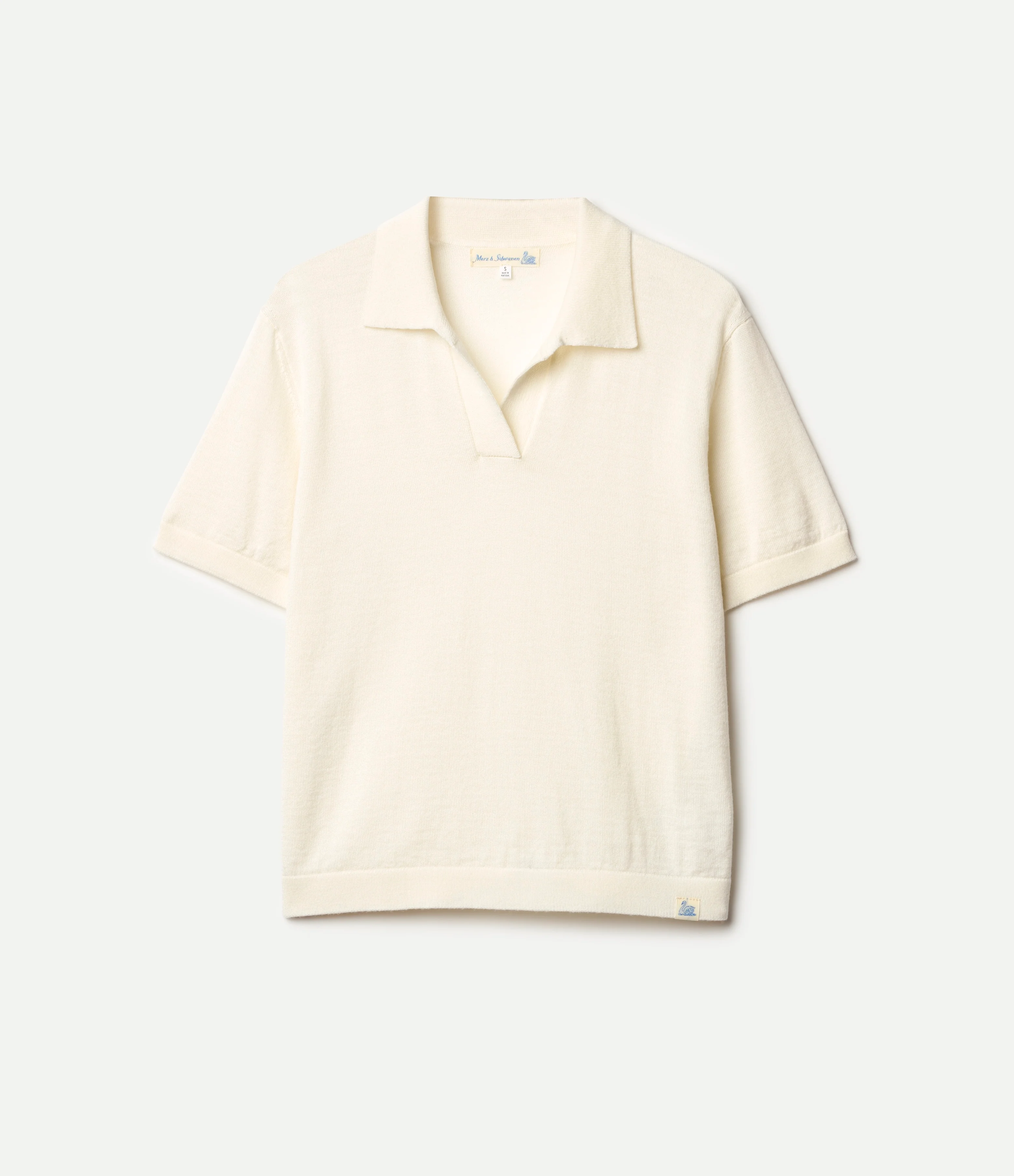 Refined Merino Wool Short Sleeve Women's Polo Shirt - Image 2