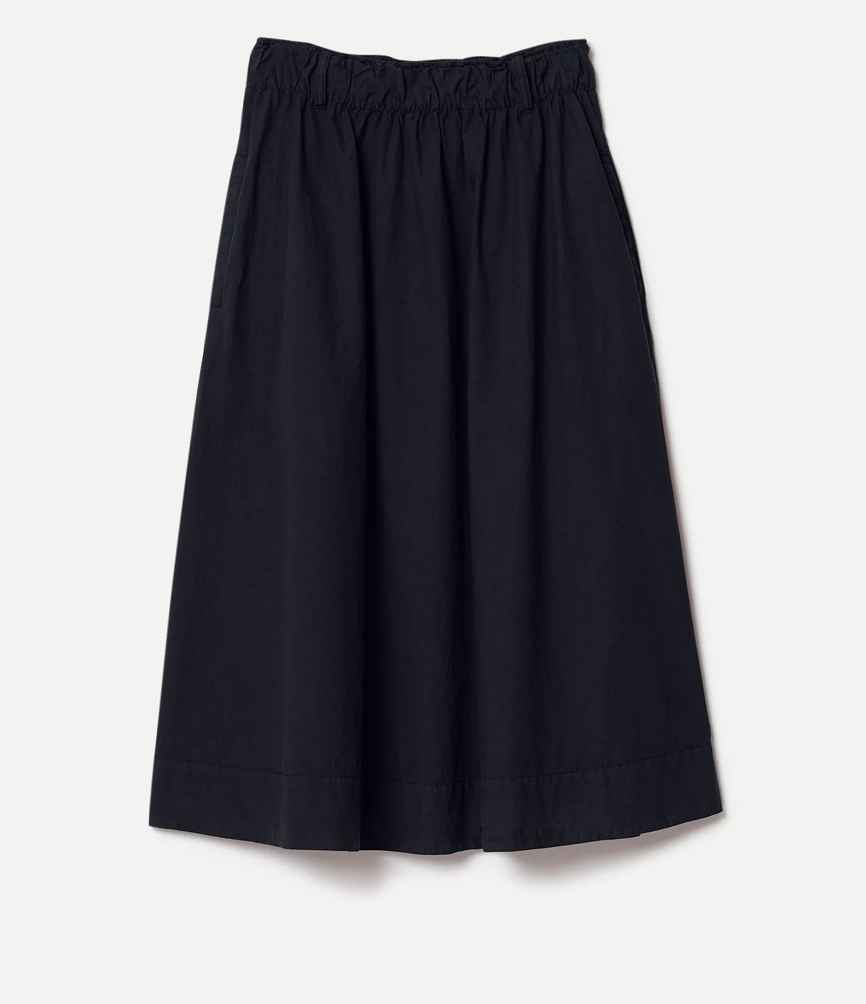 Relaxed Cotton Poplin Skirt - Image 2
