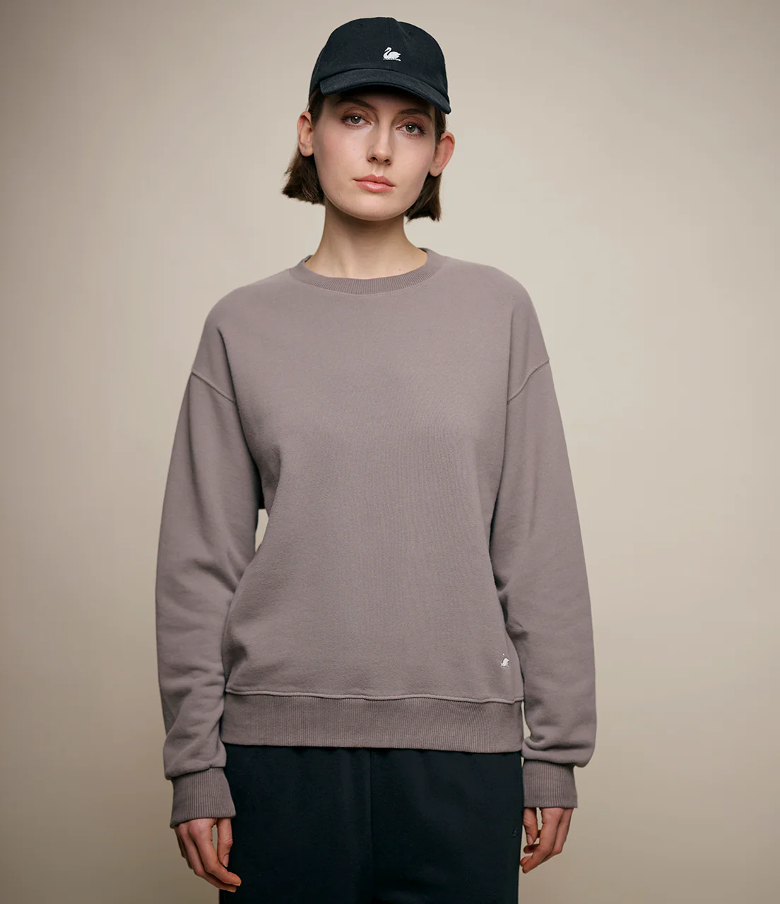 Relaxed Cotton Soft Fleece Sweatshirt