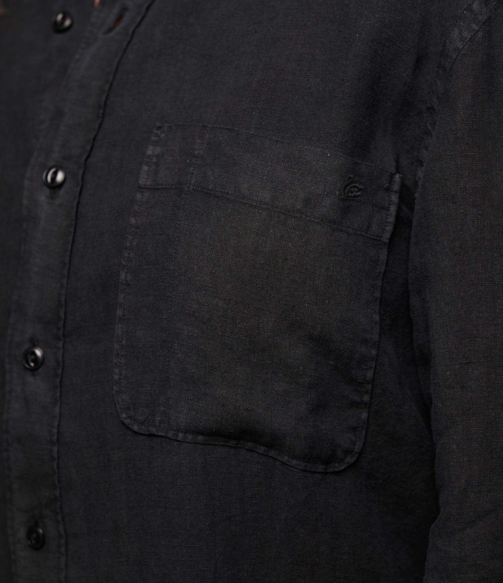 Relaxed Fit Linen Long Sleeve Shirt - Image 4