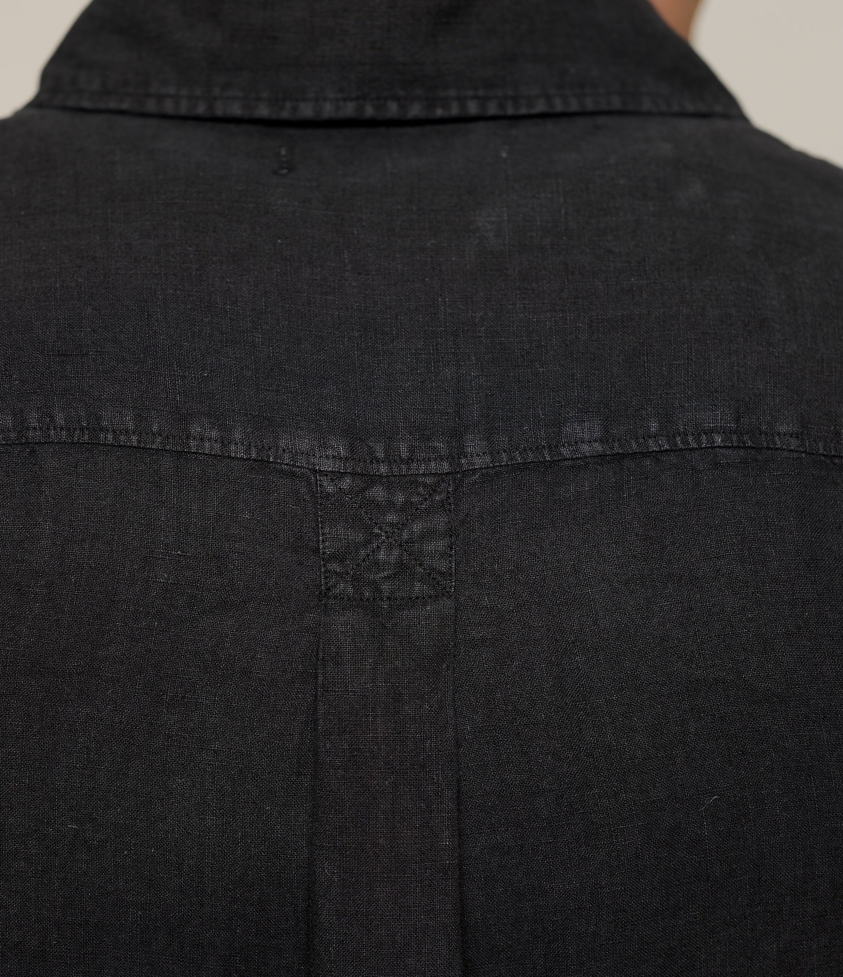 Relaxed Fit Linen Long Sleeve Shirt - Image 5