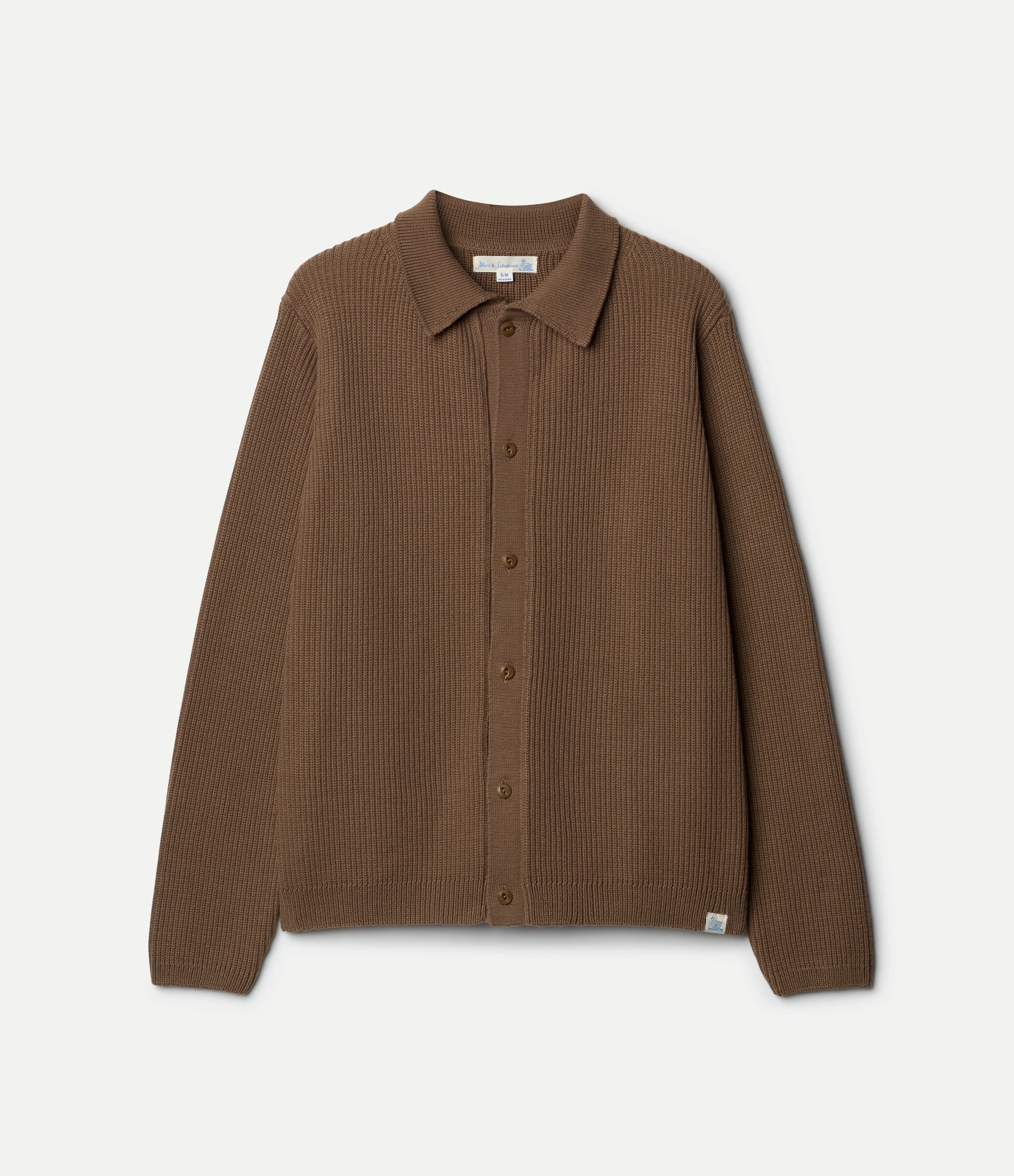 Ribbed Cotton Long Sleeve Shirt