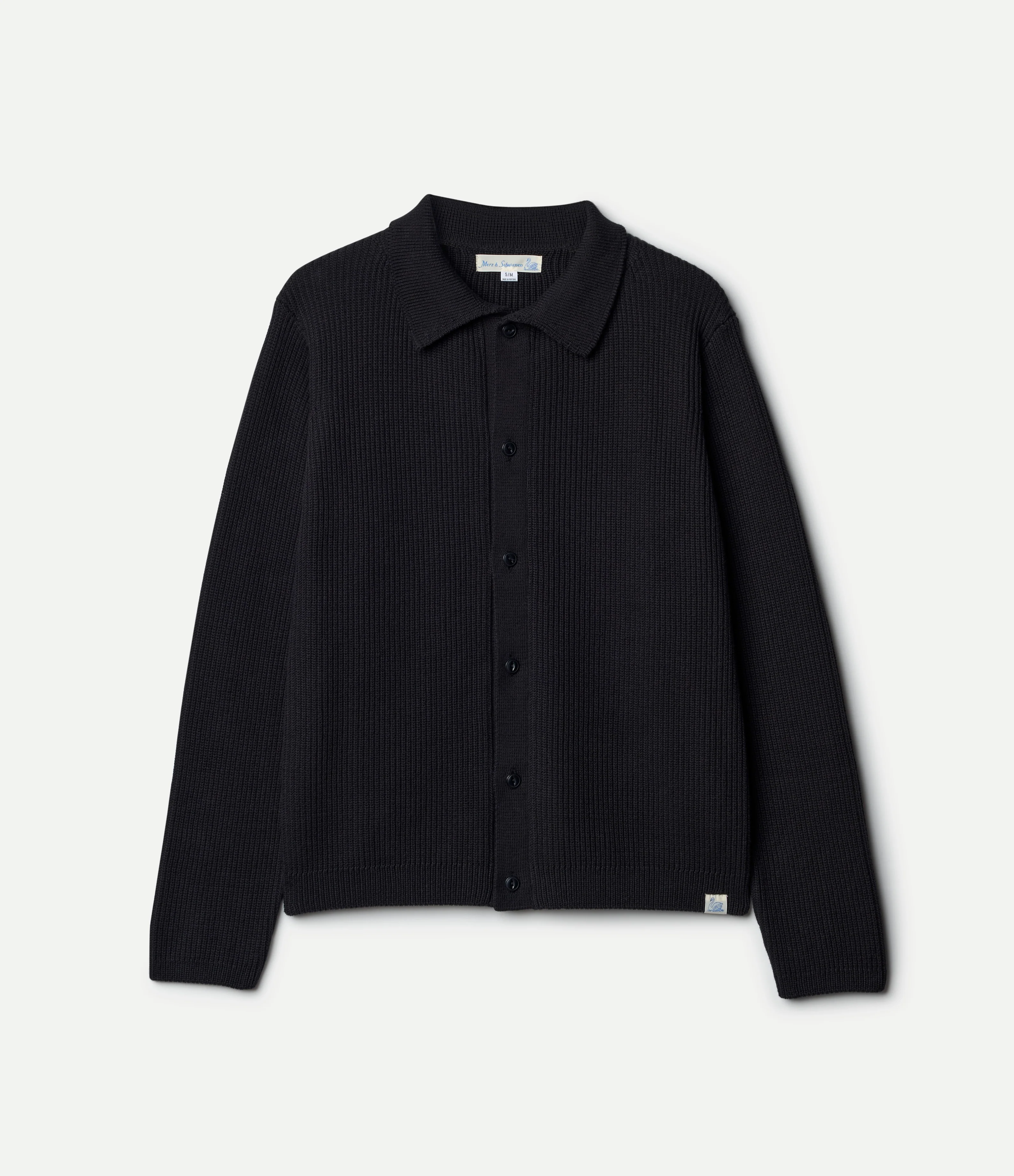 Ribbed Cotton Long Sleeve Shirt