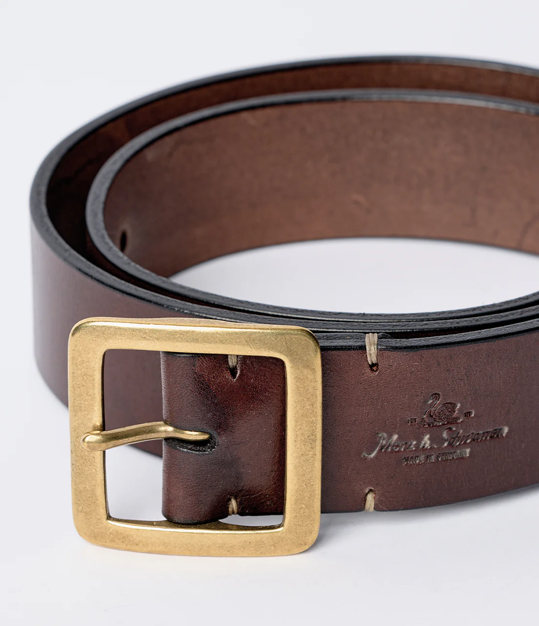 Regular Saddle Leather Belt (4cm / 1.57In) - Image 3